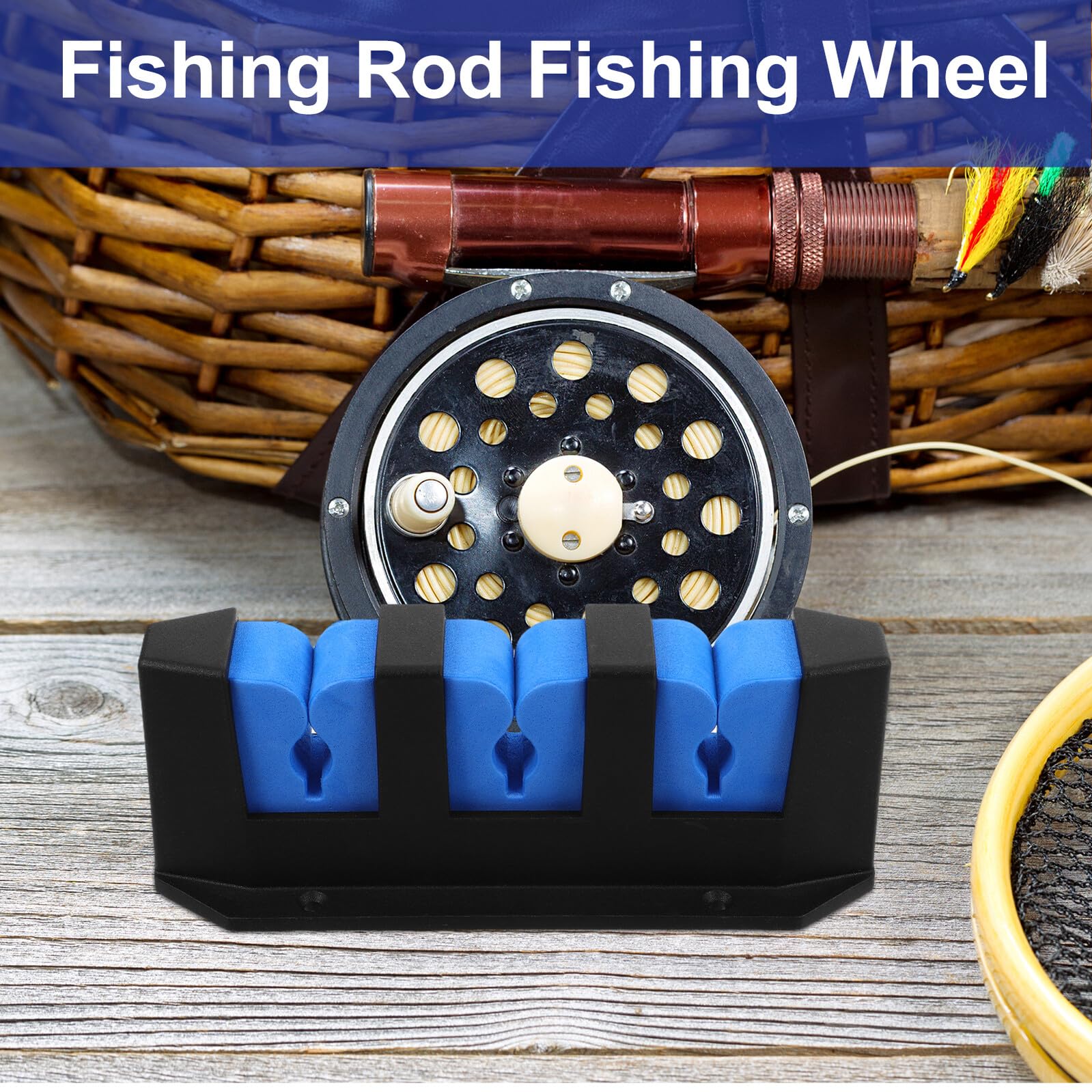 Abaodam 2pezzi Portacanne Da Pesca Da Parete Supporto Per Espositore Per Canne Da Pesca Slot Per Garage Capannoni e Cabine Design Leggero e Robusto