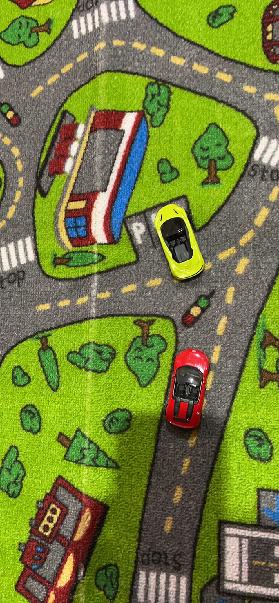 Kids Carpet Playmat Rug City Life Great for Playing with Cars and Toys ...