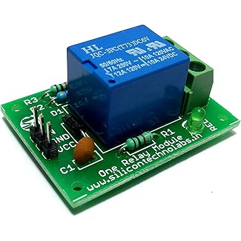 Silicon TechnoLabs STL005V1.1 Silicon TechnoLabs 5V Single Channel Relay Module for Arduino, AVR, PIC, ARM7, 8051, Raspberry PI Silicon TechnoLabs