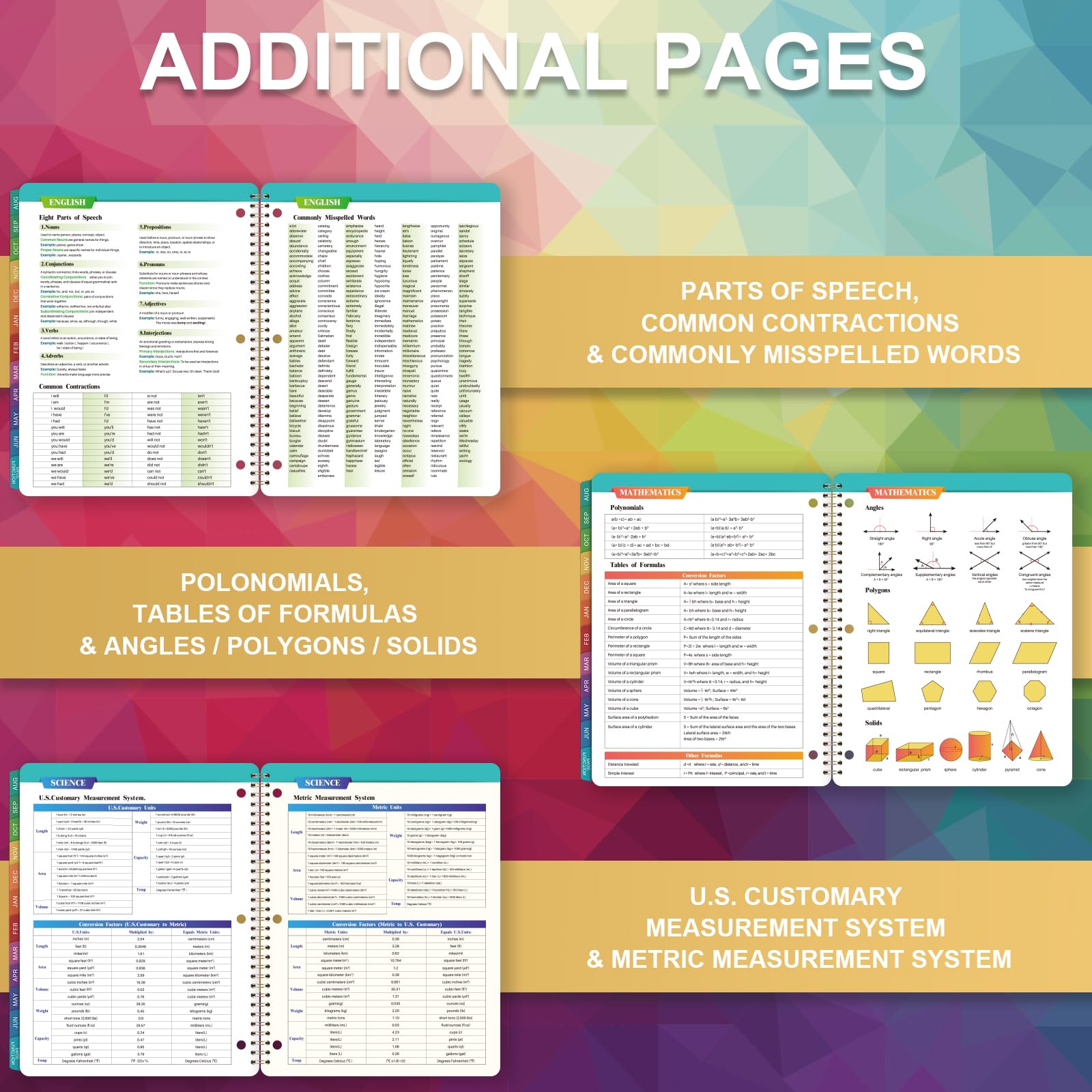 Planner per studenti 2024-2025 - Agenda scolastica, luglio 2024-giugno 2025, 21,6 x 27,9 cm, pianificatore scolastico 2024-2025 con 3 fori perforati