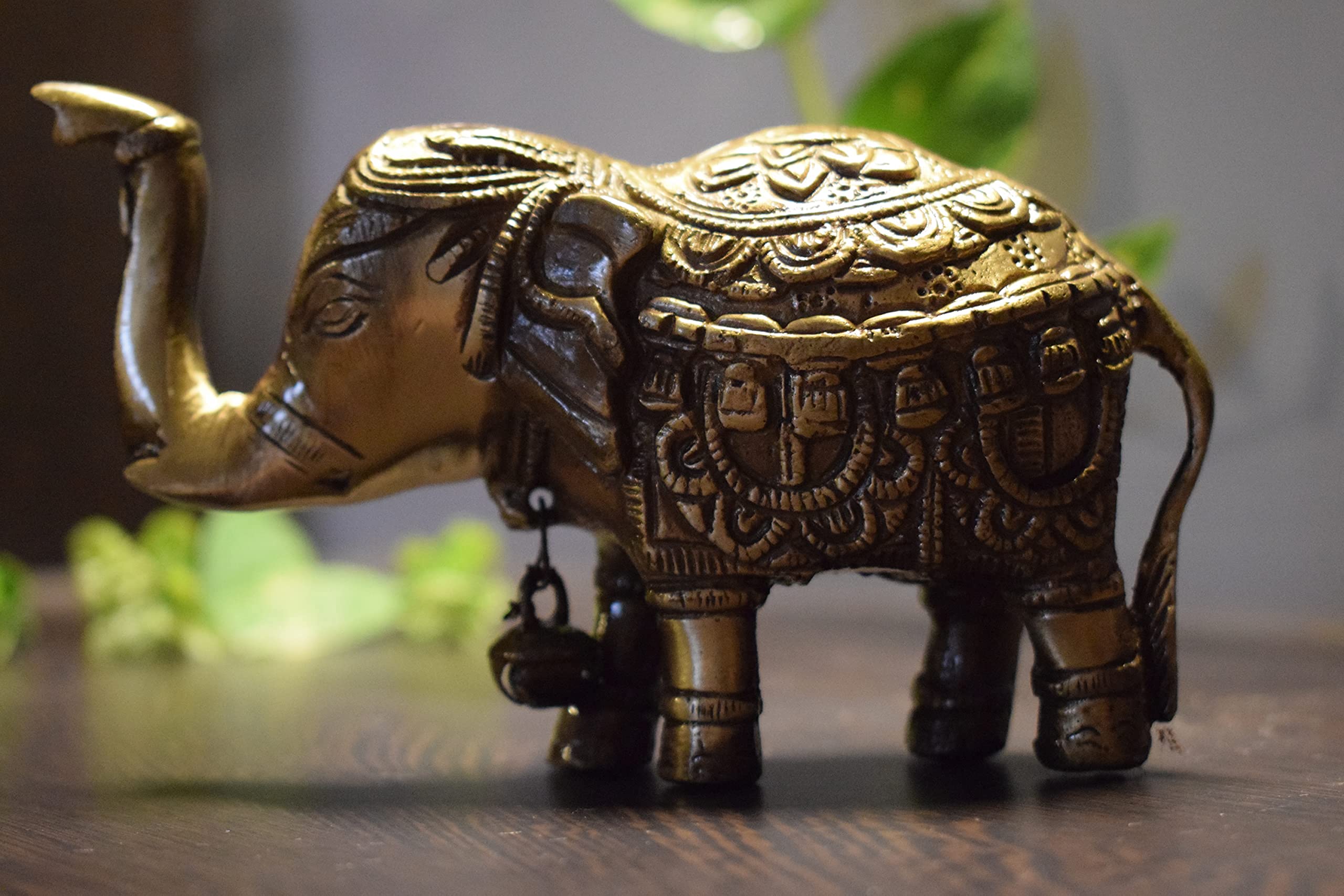 The Banjaras - Brass Elephant | Showpiece | Home Decoration | Gift | Pital ki hathi