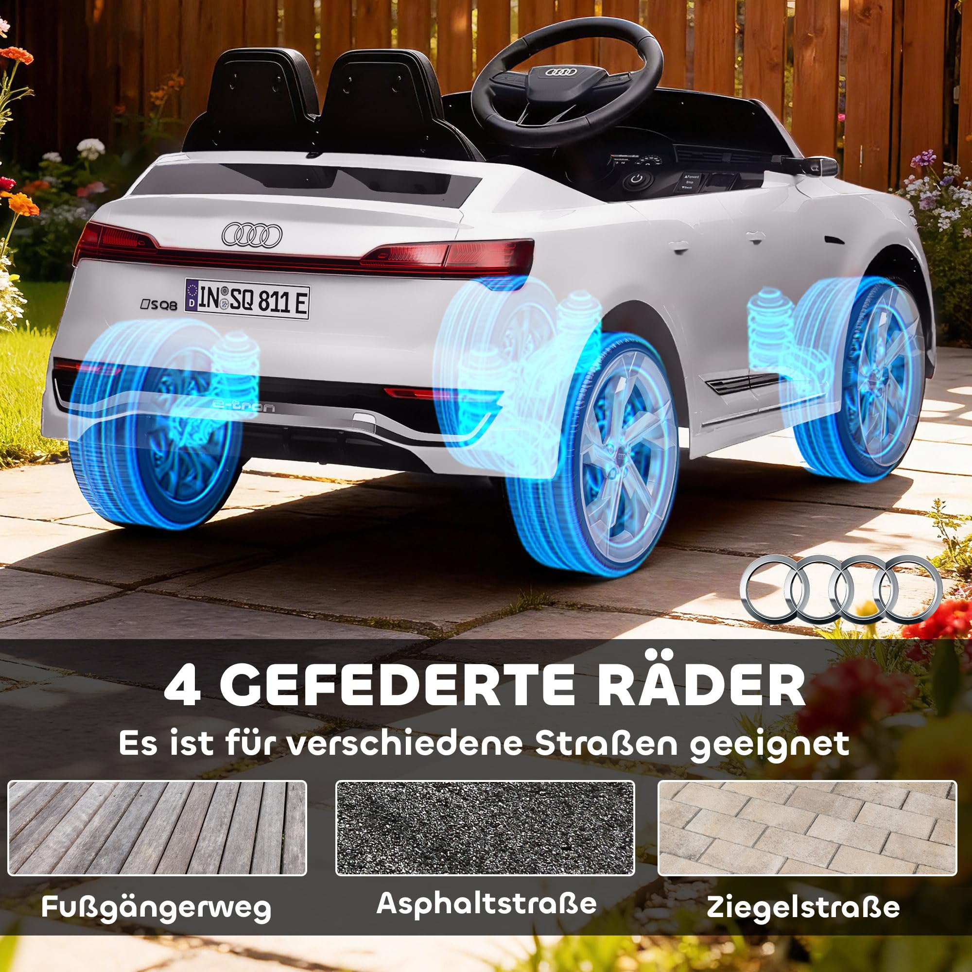 Elektroauto dla dzieci 12V, zdalne sterowanie 2,4G, MP3