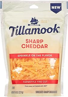 Tillamook Sharp Cheddar Farmstyle Fine Cut Shredded Cheese 8 oz