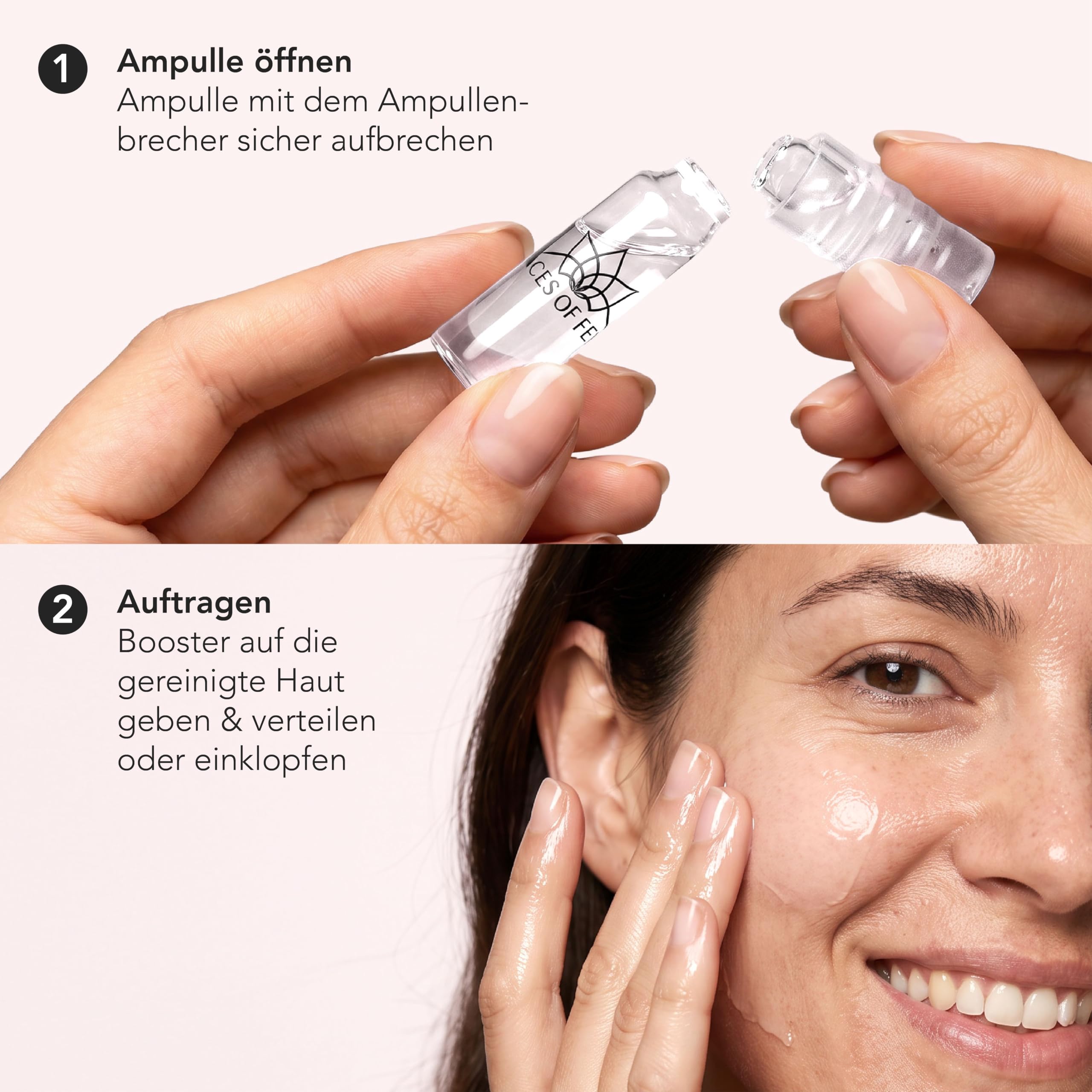 Niacinamid Booster FACES OF FEY - 30x1,3ml Ampullen mit 10% Niacinamid & Rote Beete - Dermaroller & Microneedling Serum fürs Gesicht - verfeinert Poren, mattiert & klärt unreine Haut, vegan