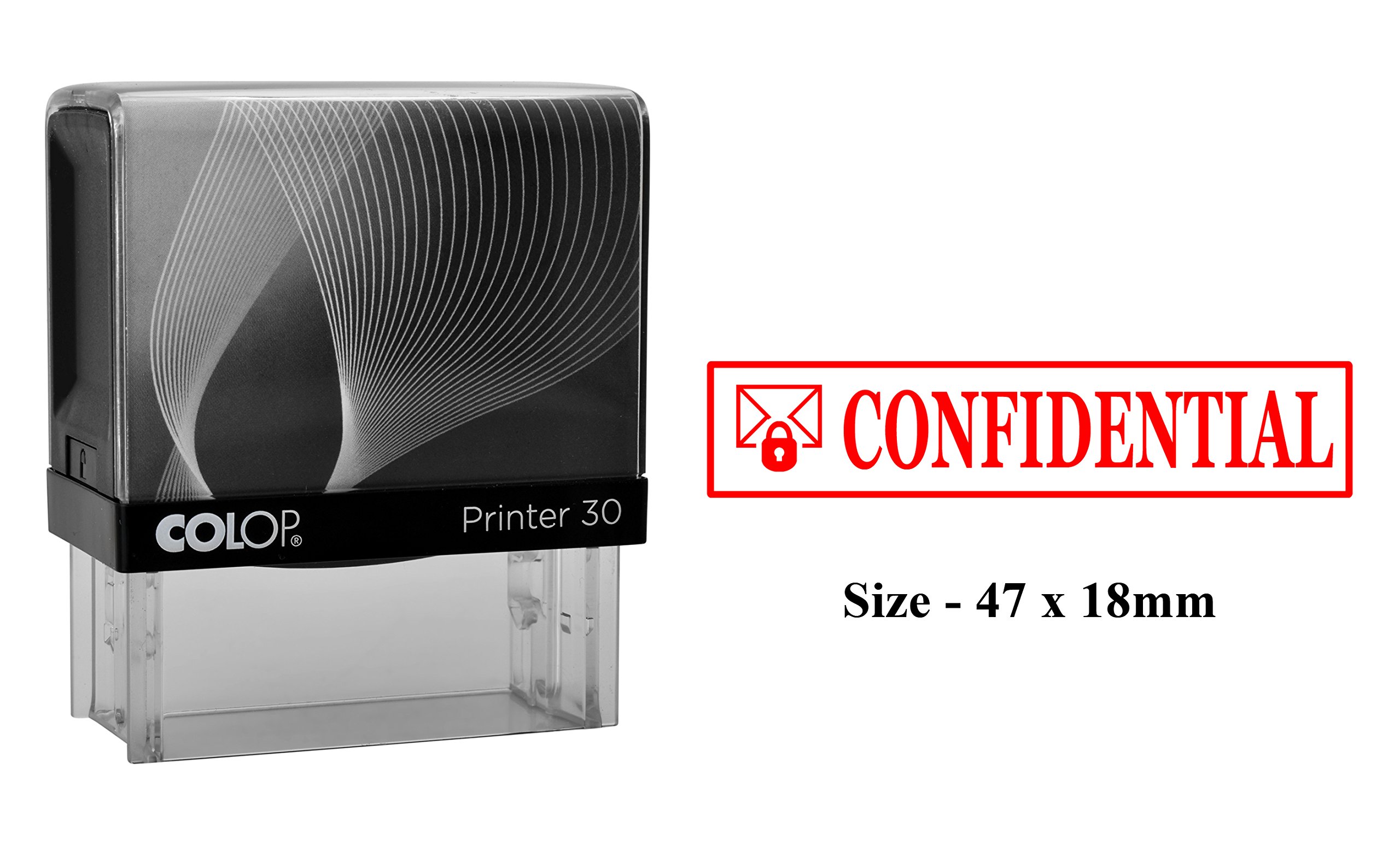 Sello Autoentintable COLOP Con Texto 'APPROVED' - Área 14x38mm, Tinta Roja