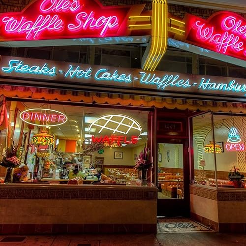 Miniatura 4 de JFLLamp Letreros de neón de gofre para decoración de pared, luces de neón para dormitorio, letreros LED de negocios adecuados para pastelería,