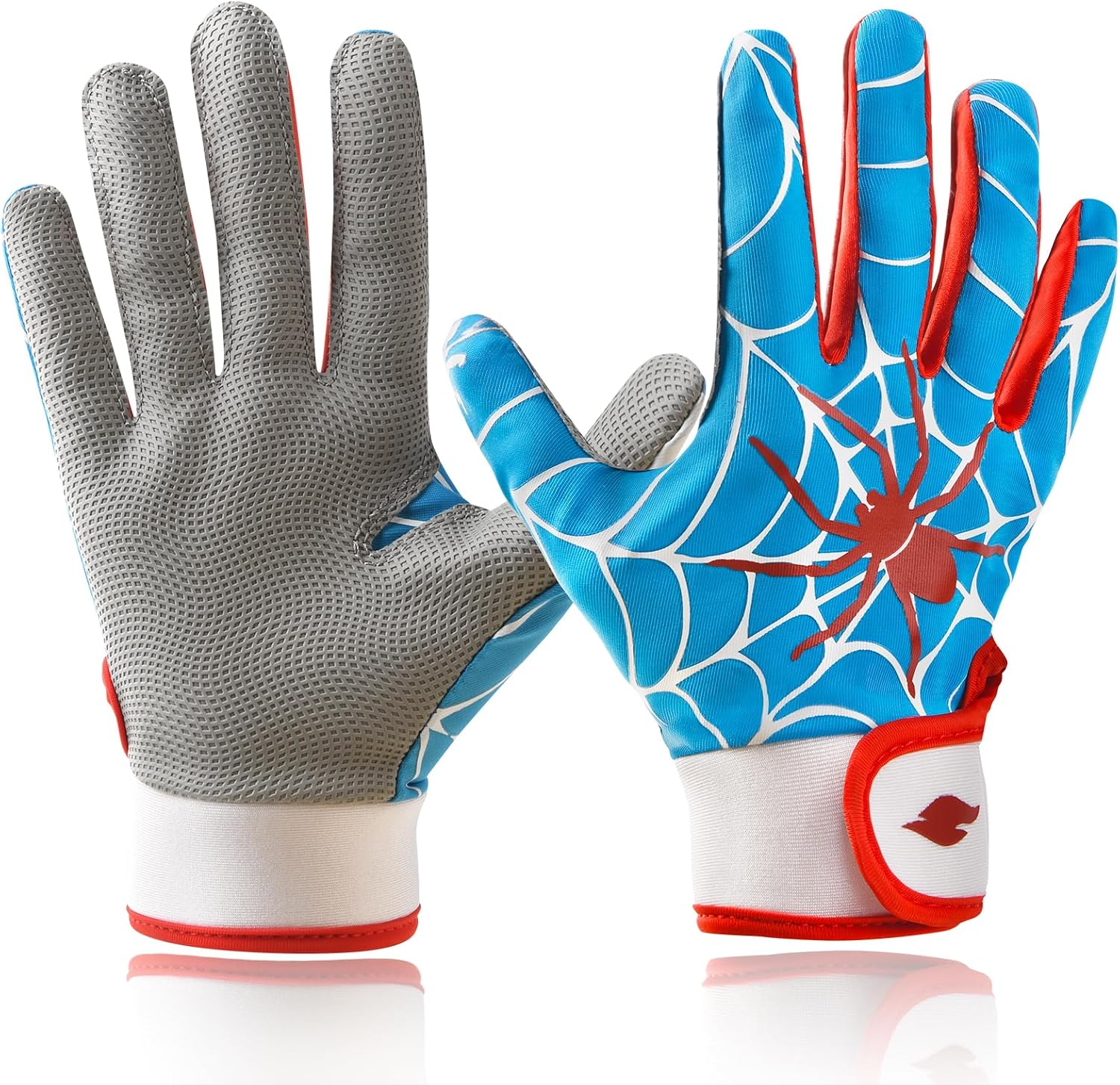 Youth Baseball & Softball Batting Gloves for Kids with Super Grip Fit