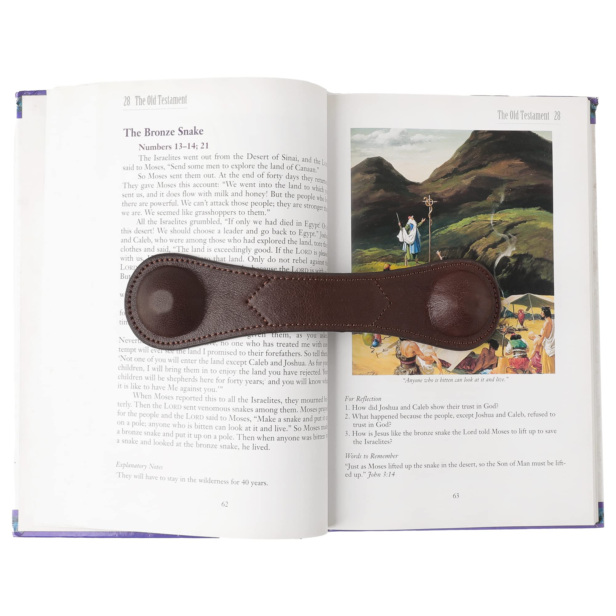 KINIVA Leather Weighted Bookmarks Book Weight Page Holder for Reading,Book Open Holder for Kids Adult,Gifts for Reader (01 Coffee) — image 1