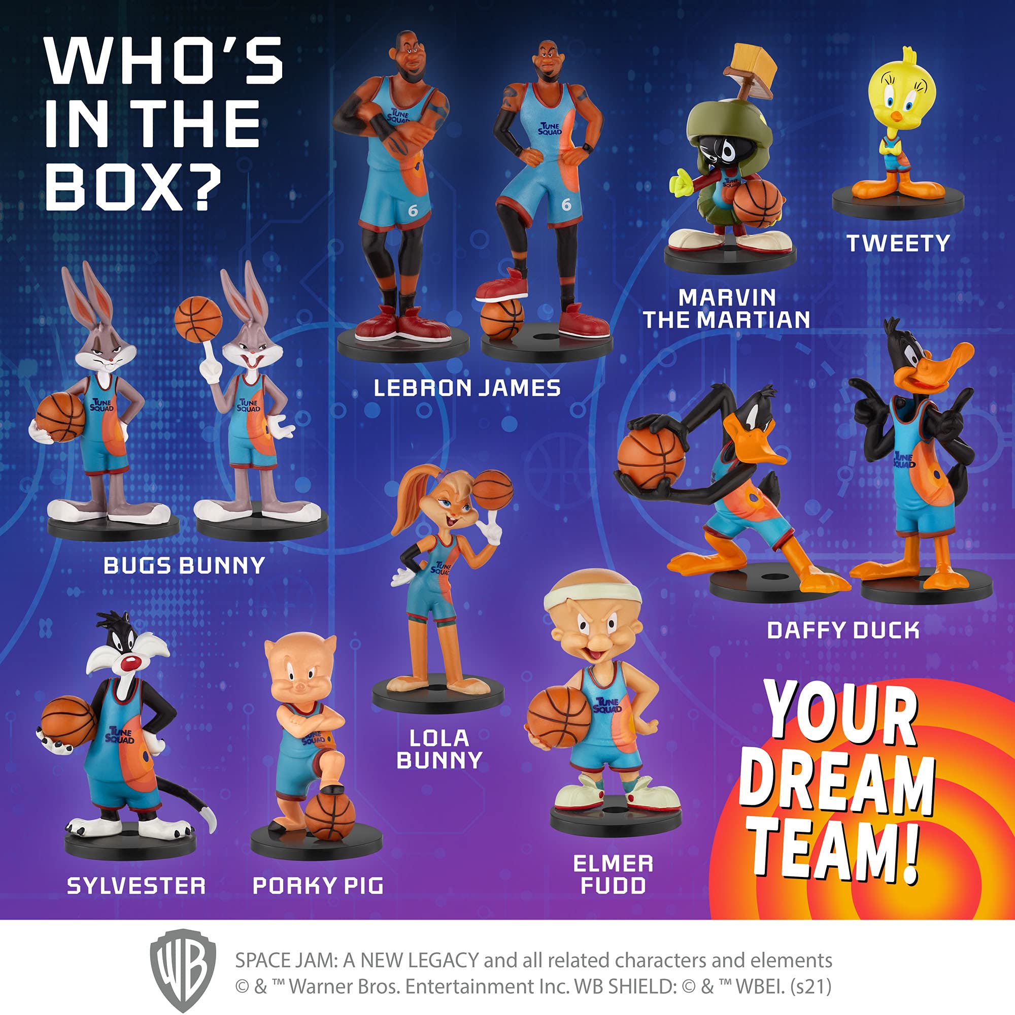 Space Jam Pencil Toppers Collect All 13 Looney Tunes Toys Figures