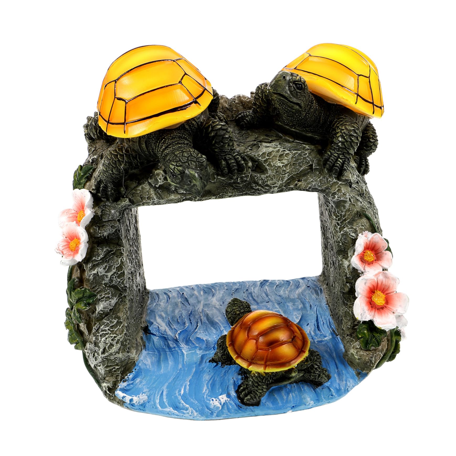Statue de tortue solaire pour jardin anti-éclaboussures de boue pour extension deau