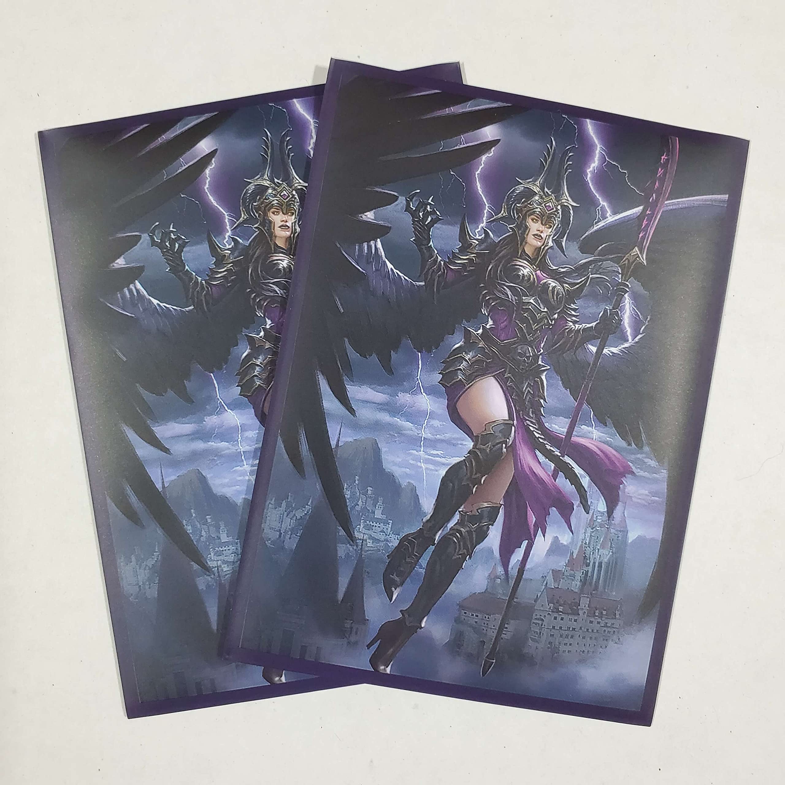 Fantasy North Kelastria - Doombringer Angel - 100 matowych rękawów na karty TCG (FN50S) -