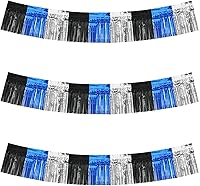 Vista 60 de BEISHIDA 3 paquetes de 9.1 metros de guirnalda de flecos de lámina metálica de oropel, serpentinas brillantes de color oro rosa para colgar