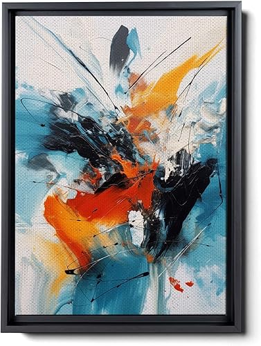 Original Abstract Canvas Wall Art - A Captivating Fusion of Acrylic and Oil on Canvas, Perfect for Contemporary Living Room Decor