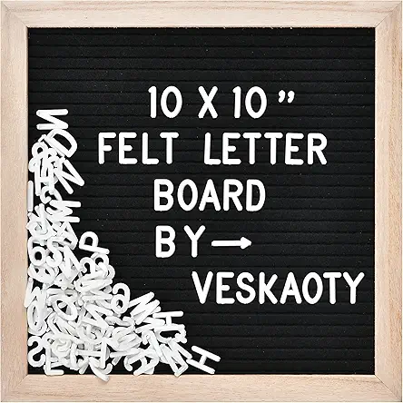 Felt Letter Board with 294 Letters, Numbers &...