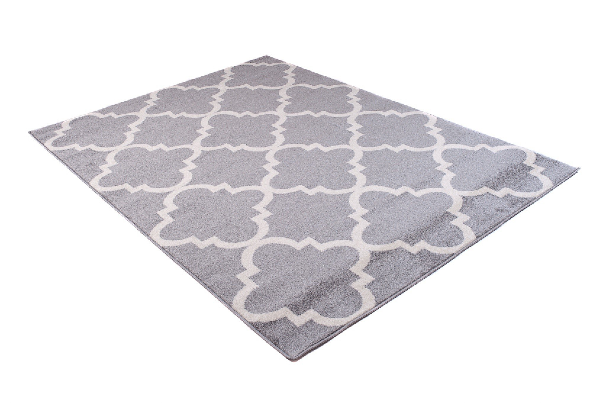 Carpeto Tapis Salon 80x150cm Anthracite Gris Géométrique Boho Doux Élégant