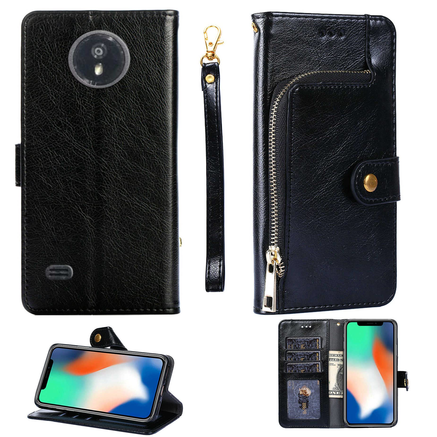 Flip Case for NUU Mobile N5004L NUU N5004L Case Phone Stand Cover QBB