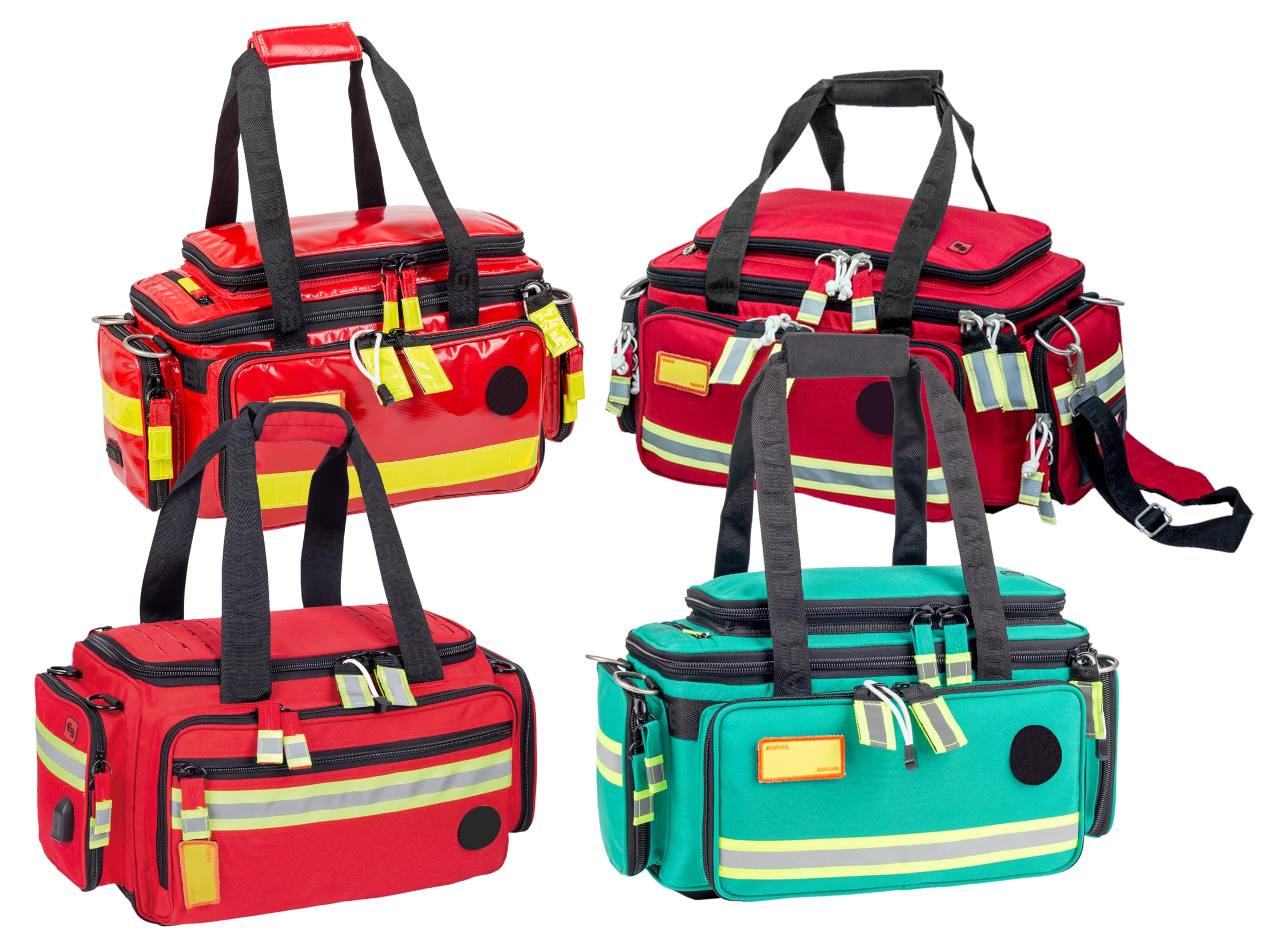 ELITE BAGS - Extreme Notfalltasche | rot | inkl. Modultaschen, Ampullarium | Rucksacktragesystem