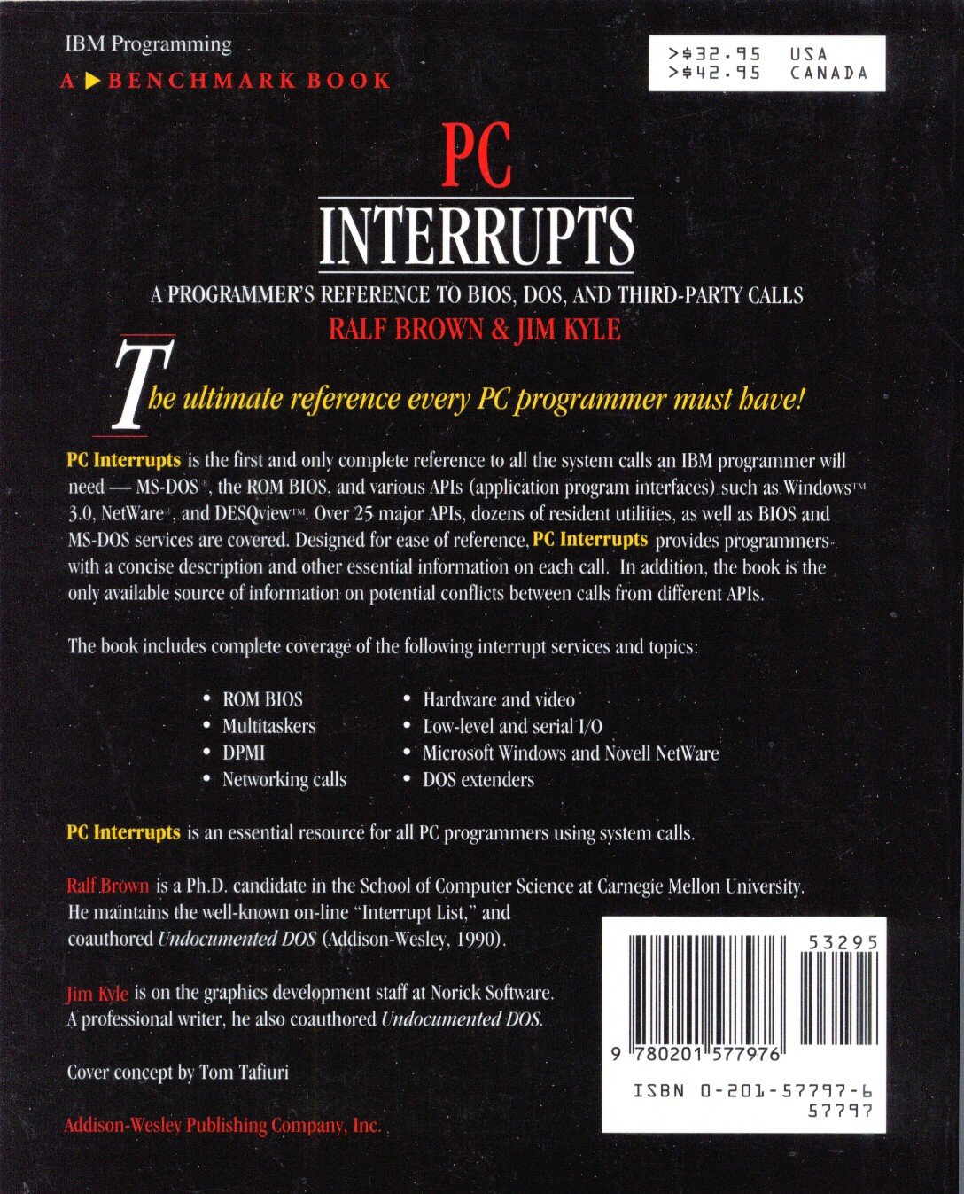 PC Interrupts: A Programmer's Reference to Blos, DOS and Third-Party Calls