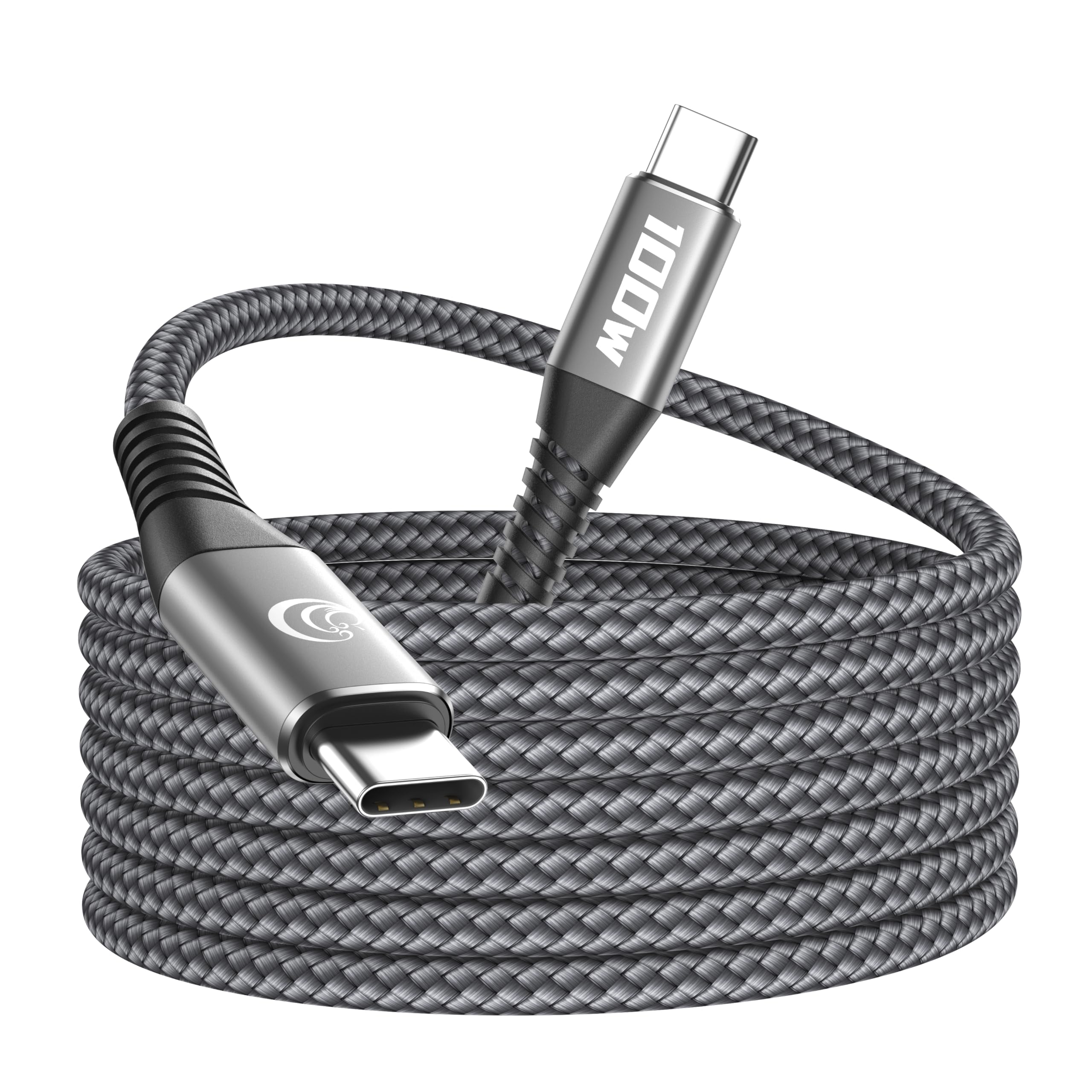 USB C auf USB C Kabel 3M 100W USB C Kabel auf USB C PD 5A Schnellladekabel USBC auf C Lang Nylon Typ C Ladekabel für Samsung S24 S23 S22 S21,iPhone 16 15 Pro Max,iPad,MacBook Pro Air,Pixel,Switch