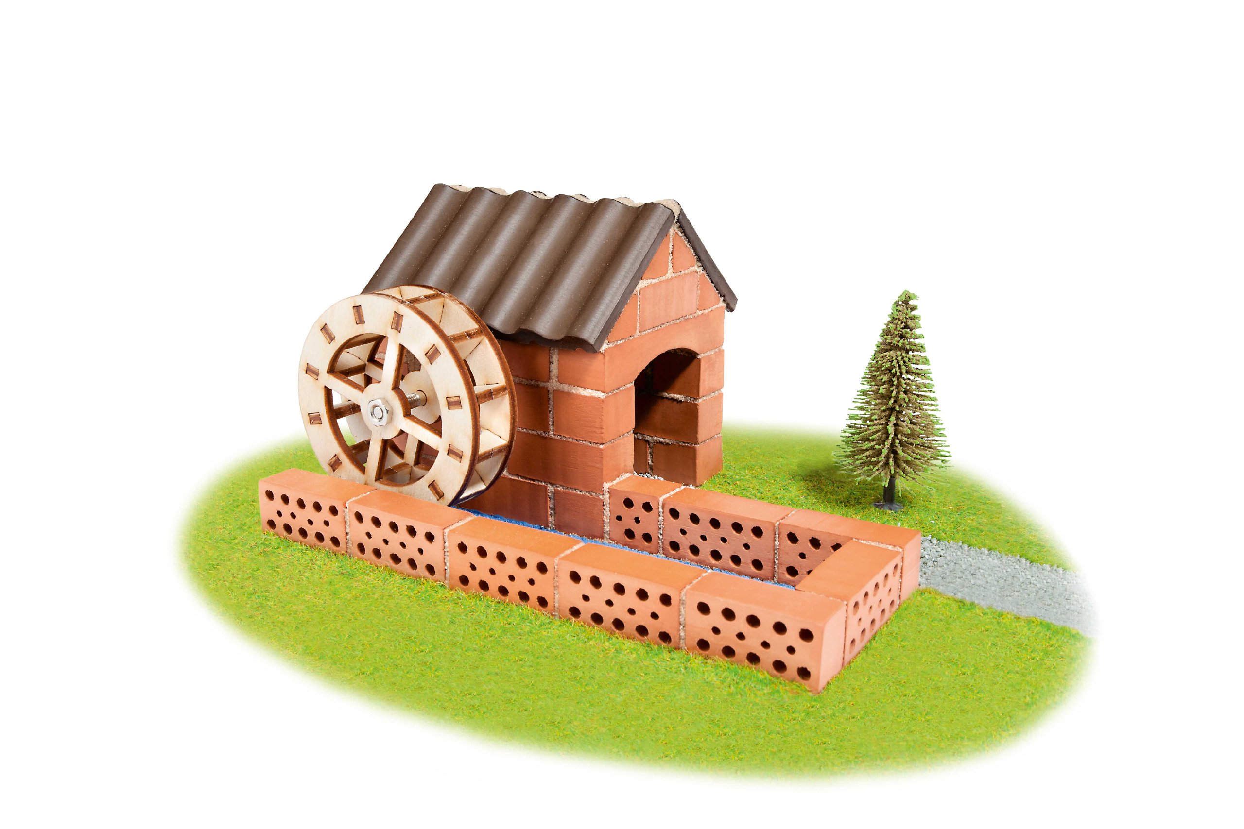 EitechTeifoc Watermill Brick Construction Set