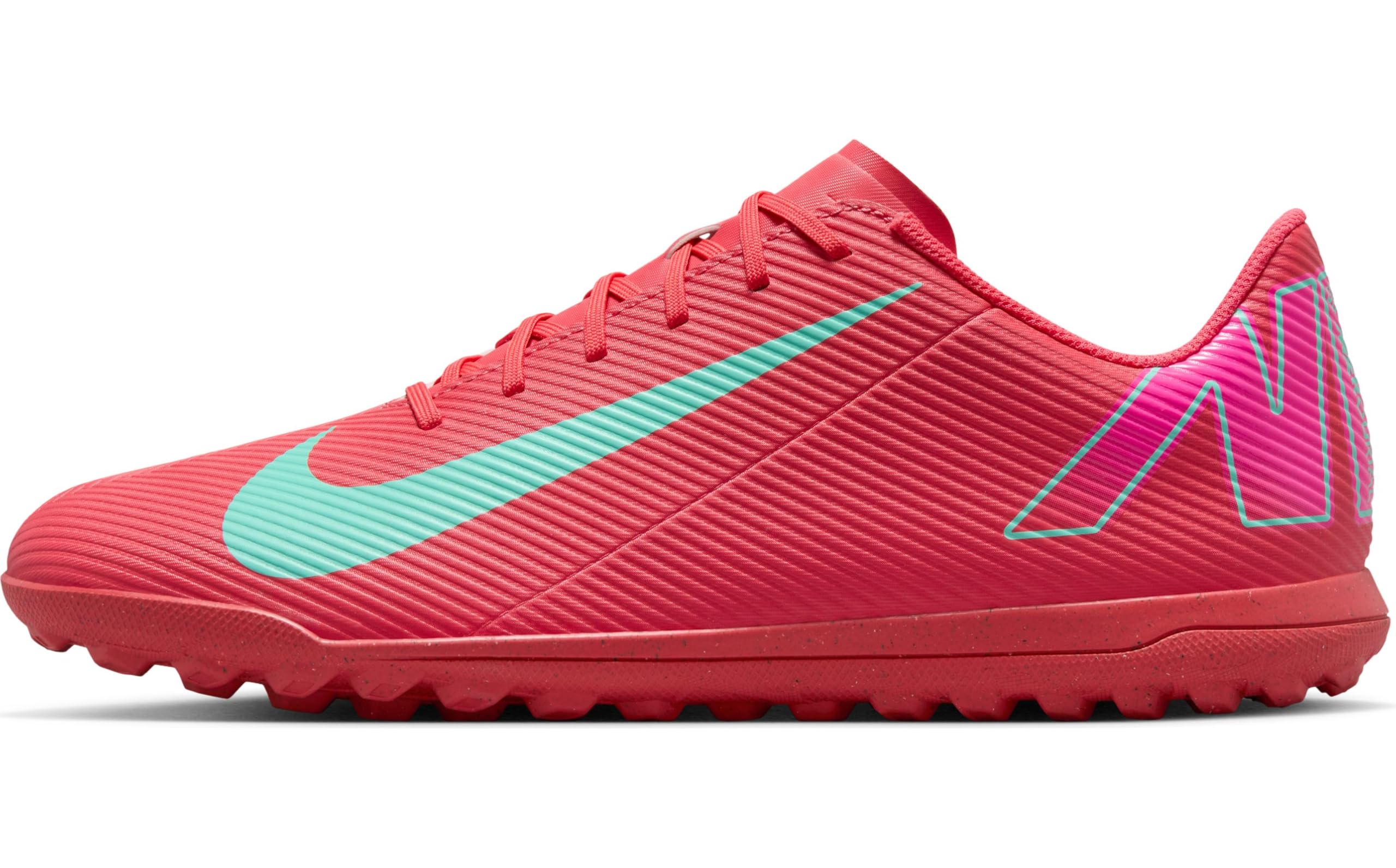 Nike Fußballschuh – Vapor 16 Club TF, Ember Glow/Aurora Green, EU 45