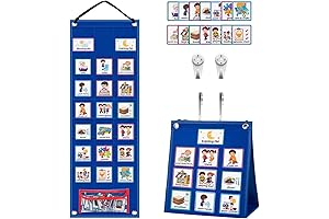 KIKIGOAL Kids Visual Schedule Calendar, Autism Daily Chore Management Chart