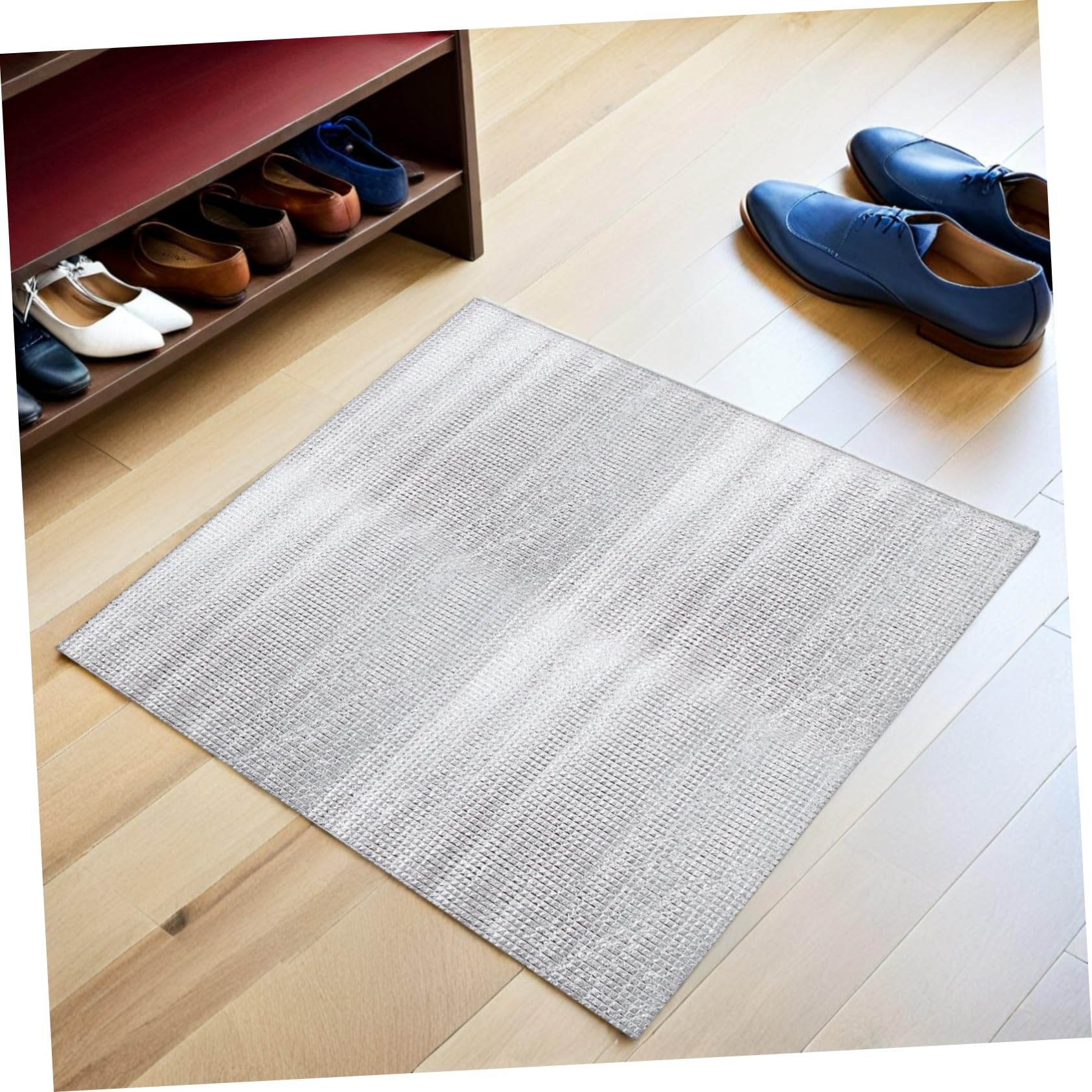 2 Set Copertura Isolante in Alluminio per Ventilazione Soffitta Protezione Termica Resistente e Facile da Installare Adatta Ventole da Soffitta e Bocchette d Aria Argento