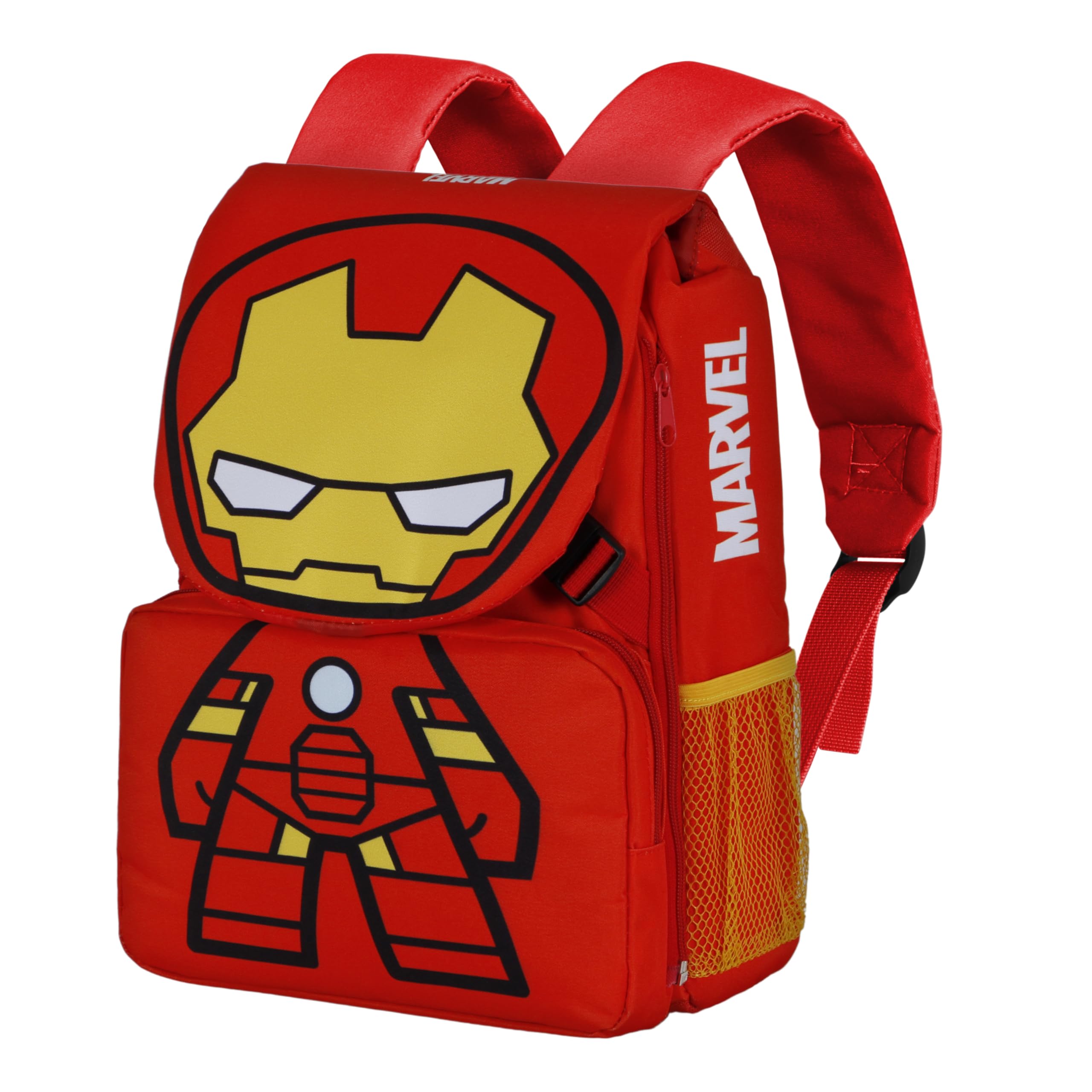 Zaino Marvel Iron Man + Borraccia - Set 2 Pezzi Per Bambini, Scuola, Sport - Foto 3
