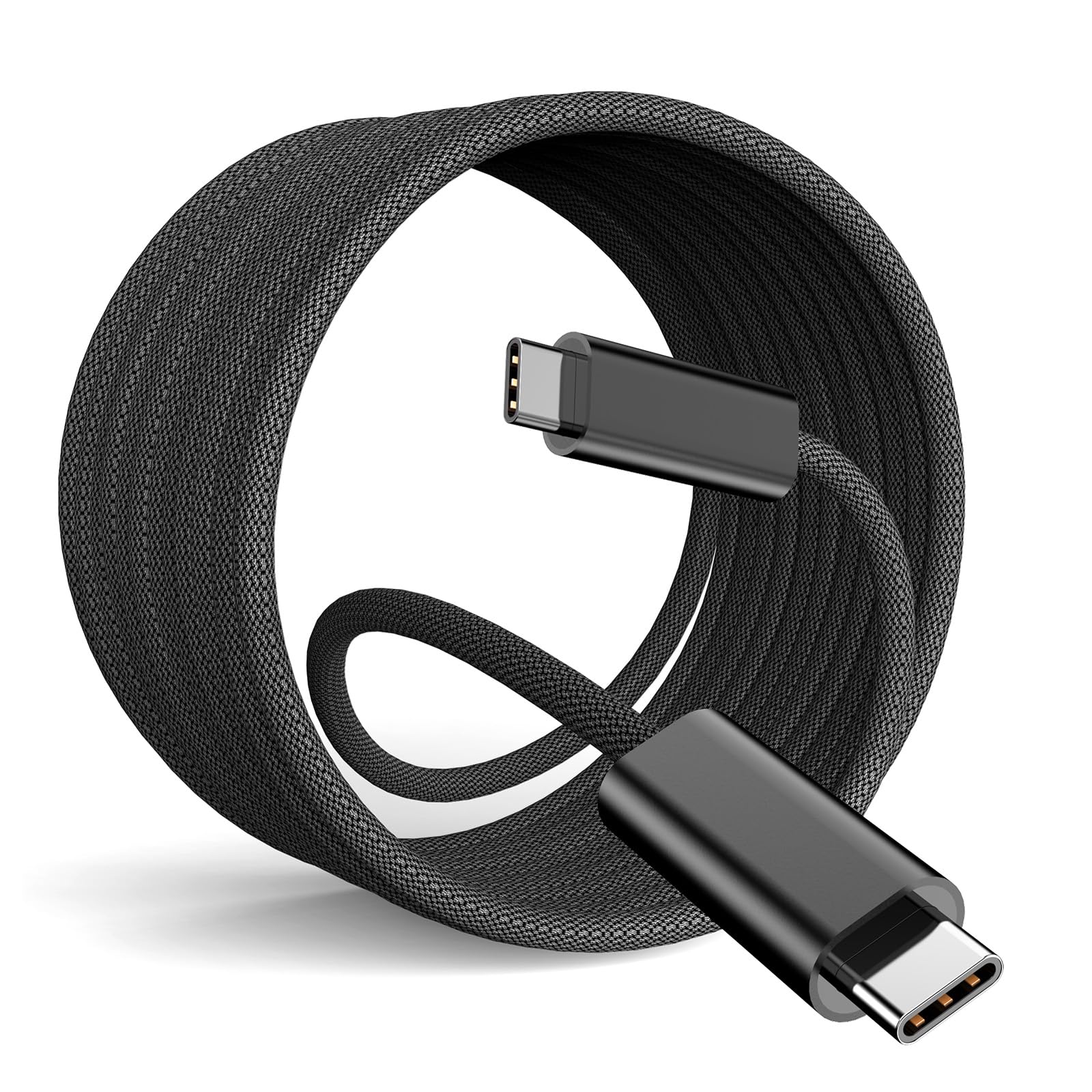 USB C Auf USB-C Kabel 4M 60W USB C Ladekabel Schnellladekabel geflochten, Typ C Kabel für iPhone 16/16Plus/16Pro/Max, MacBook Pro/Air, iPad Pro/Air/Mini, Samsung, Pixel, Laptop