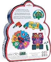 Vista 2 de eeBoo Juego de Ruleta Construye un Robot, Combina Números Simples con Diversión, 3 Años en Adelante.