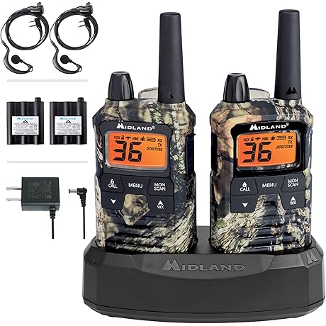 Midland XT660VP3 T66 Two-Way Radio Walkie Talkies with 36 FRS/GMRS Channels, NOAA...