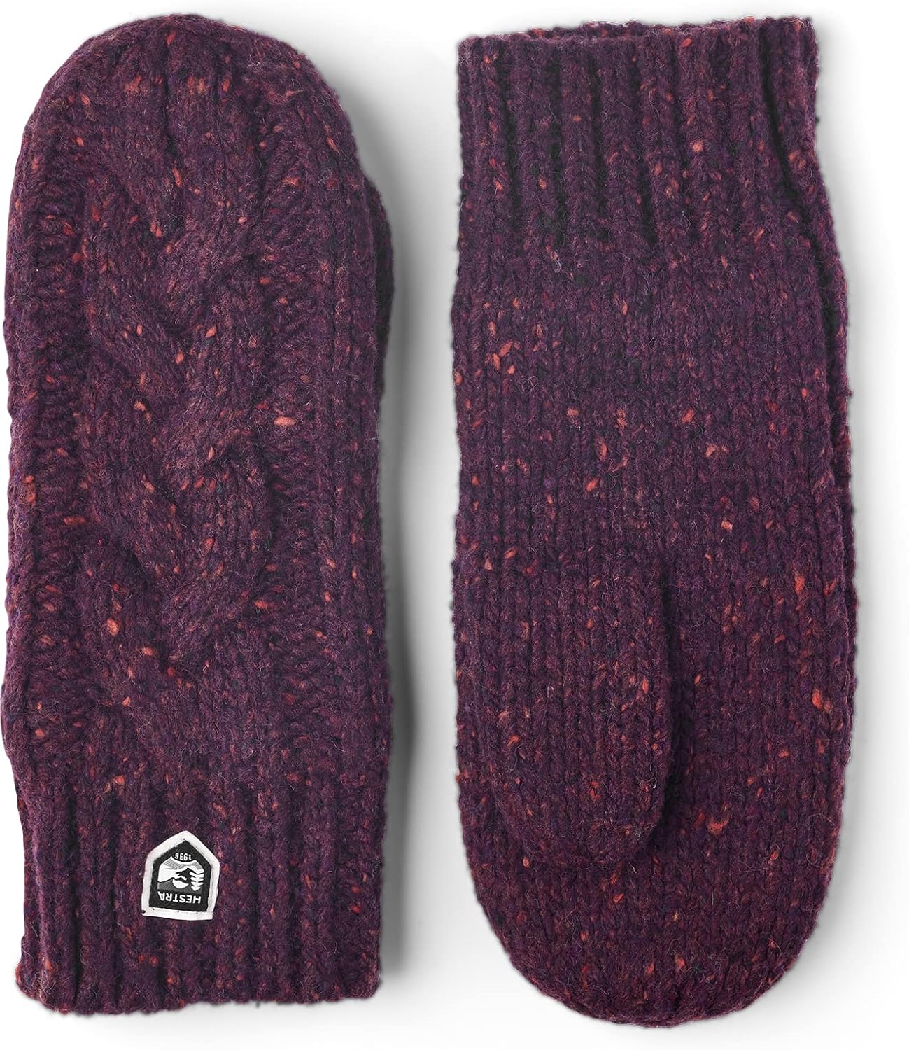 Hestra Unisex Dale Mitt, Wool & Alpaca Knitted Mittens with Rib Cuff, Cold Winter Weather & Everyday Wear for Men & Women