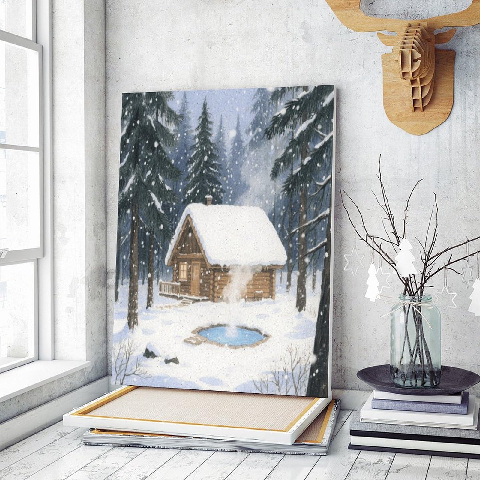 KOAYUBFC Malen-nach-Zahlen-Set für Erwachsene, Anfänger, Erwachsene, Malen-nach-Zahlen-Kits auf Leinwand, DIY-Acryl-Ölfarben, Gemälde mit Pinseln als Geschenk, Wanddekoration für Zuhause
