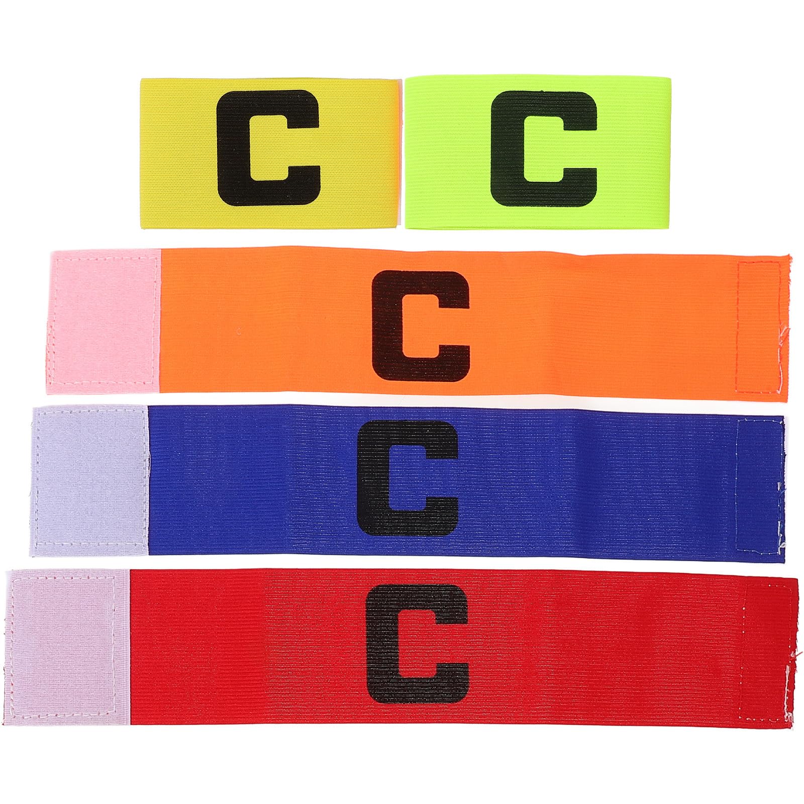 Didiseaon 25 Piezas Brazalete De Capitán De Fútbol Insignia De Capitán Bandas De Brazo De Fútbol Brazalete De Capitán De Balones De para Niños Baloncesto Infantil Banda De