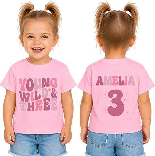 Personalized Three Rex Birthday Outfit Girl, Custom Dinosaur Name Shirt, 3rd Birthday Girl