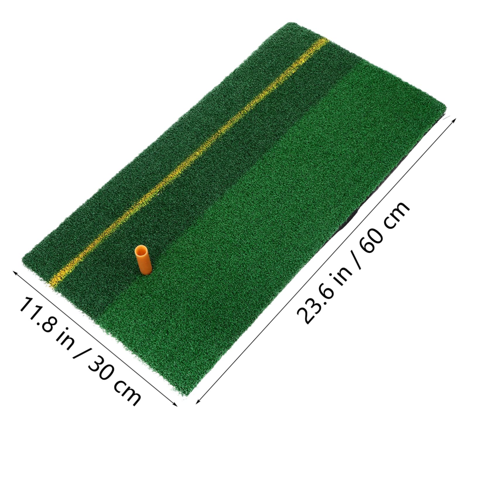 WOONEKY 1 Set Practice Pad Golf Hitting Mat Thickened Durable Grass Mat for Swing Training Includes Tee for Enthusiasts