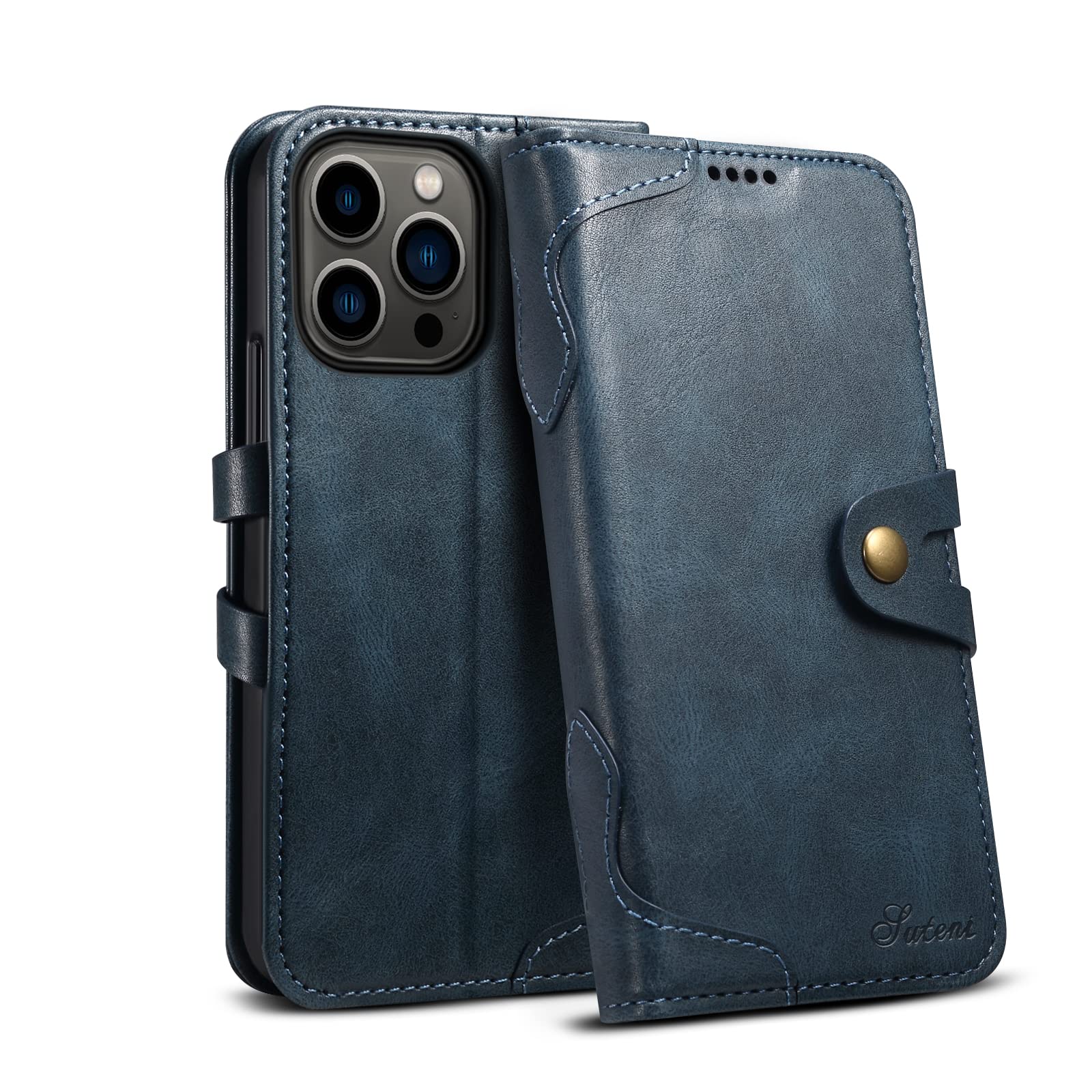 Amazon.co.jp: Mcxiancrl iPhone 14 Pro Max 用 ケース 手帳型 ボタン 