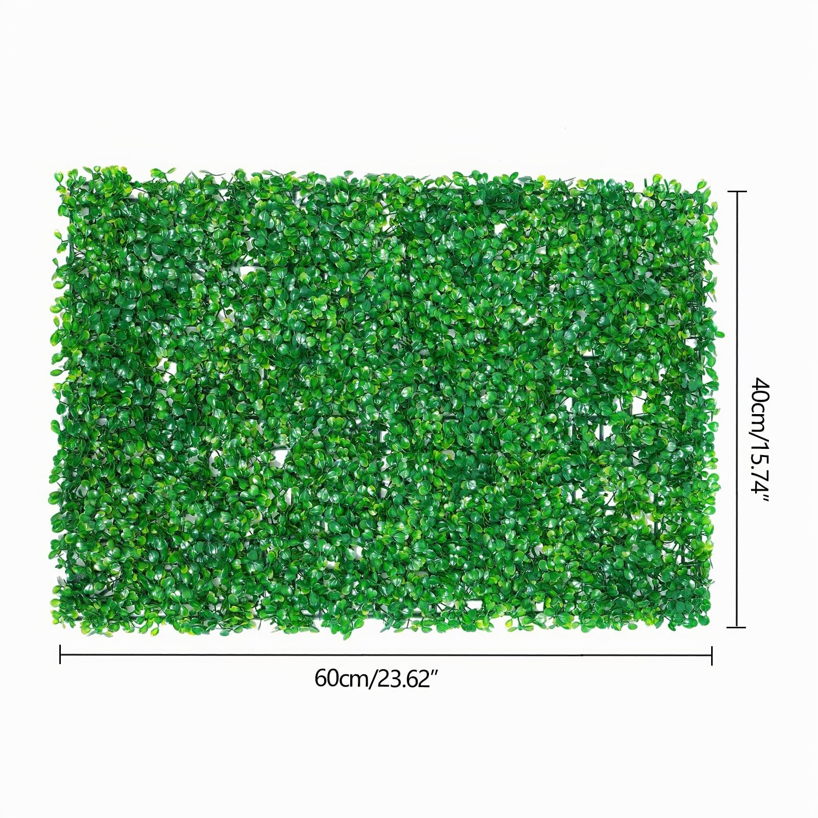 12 Stück Künstliche Pflanzen Wand 40X60cm wasserdicht künstliche Mattenpaneel Pflanzenwand, Sichtschutz Wandbegrünung Dekorative Zäune für Balkon Gartenzaun Dekorative Zäune, Einrastbares Paneel