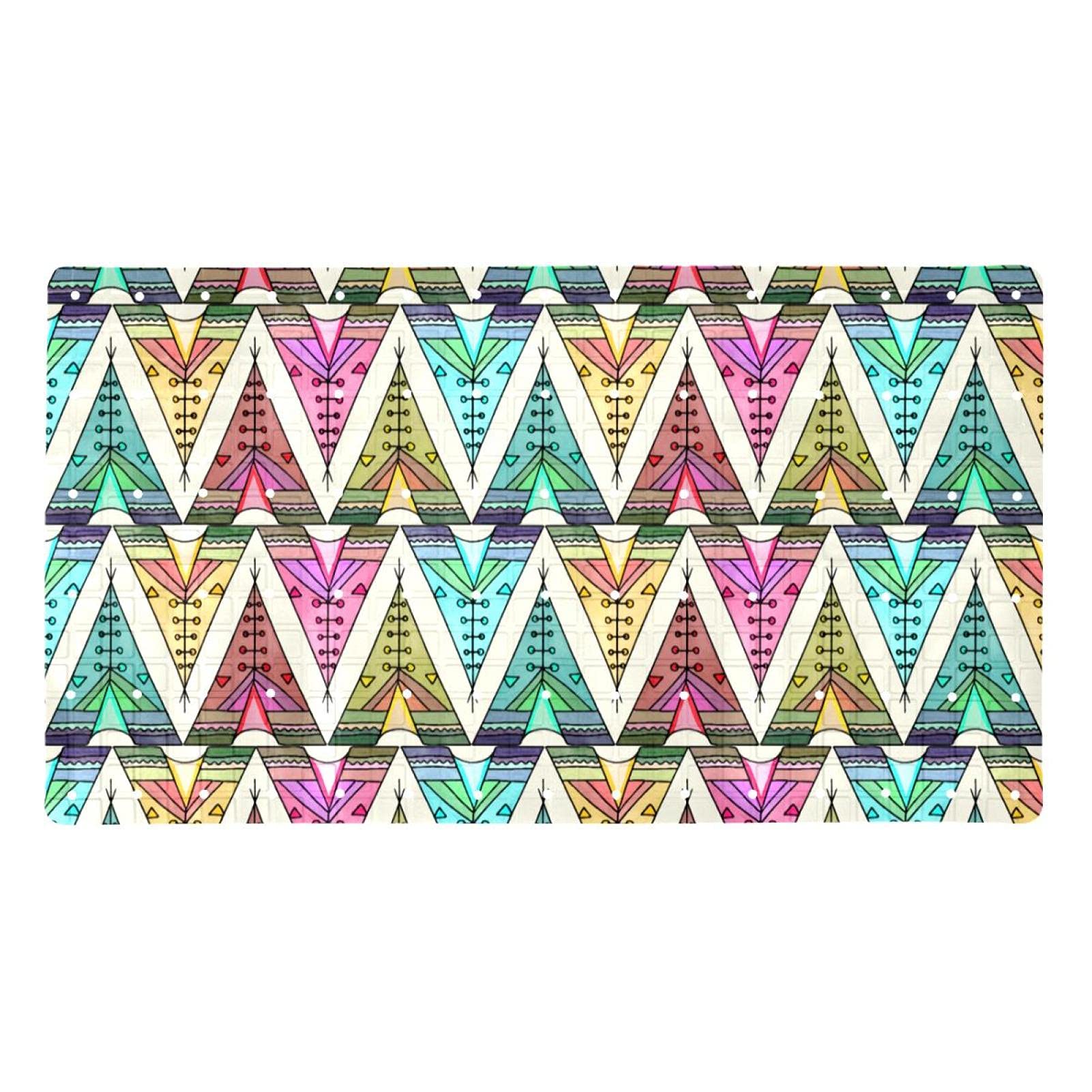 Tapis de baignoire antidérapant avec ventouses anti-glisse