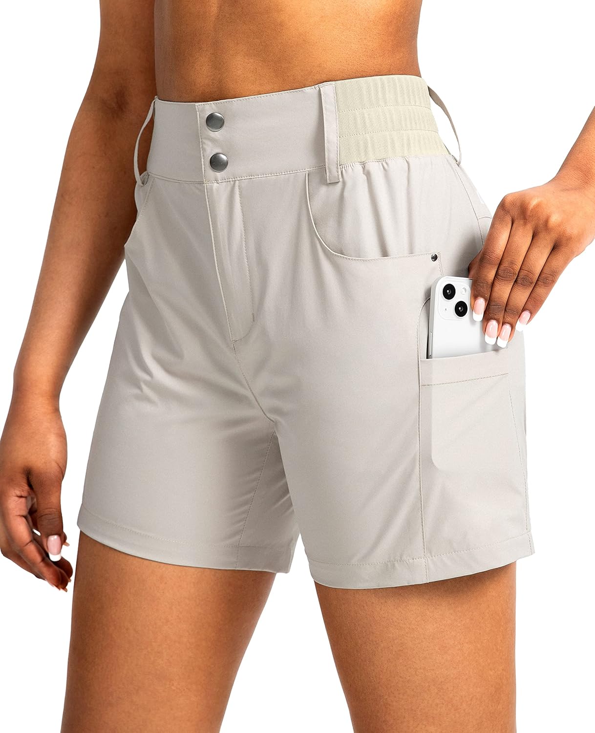 Viodia Women's 5" Hiking Golf Shorts with Pockets High Waist Stretch Cargo Short Shorts for Women Casual Summer