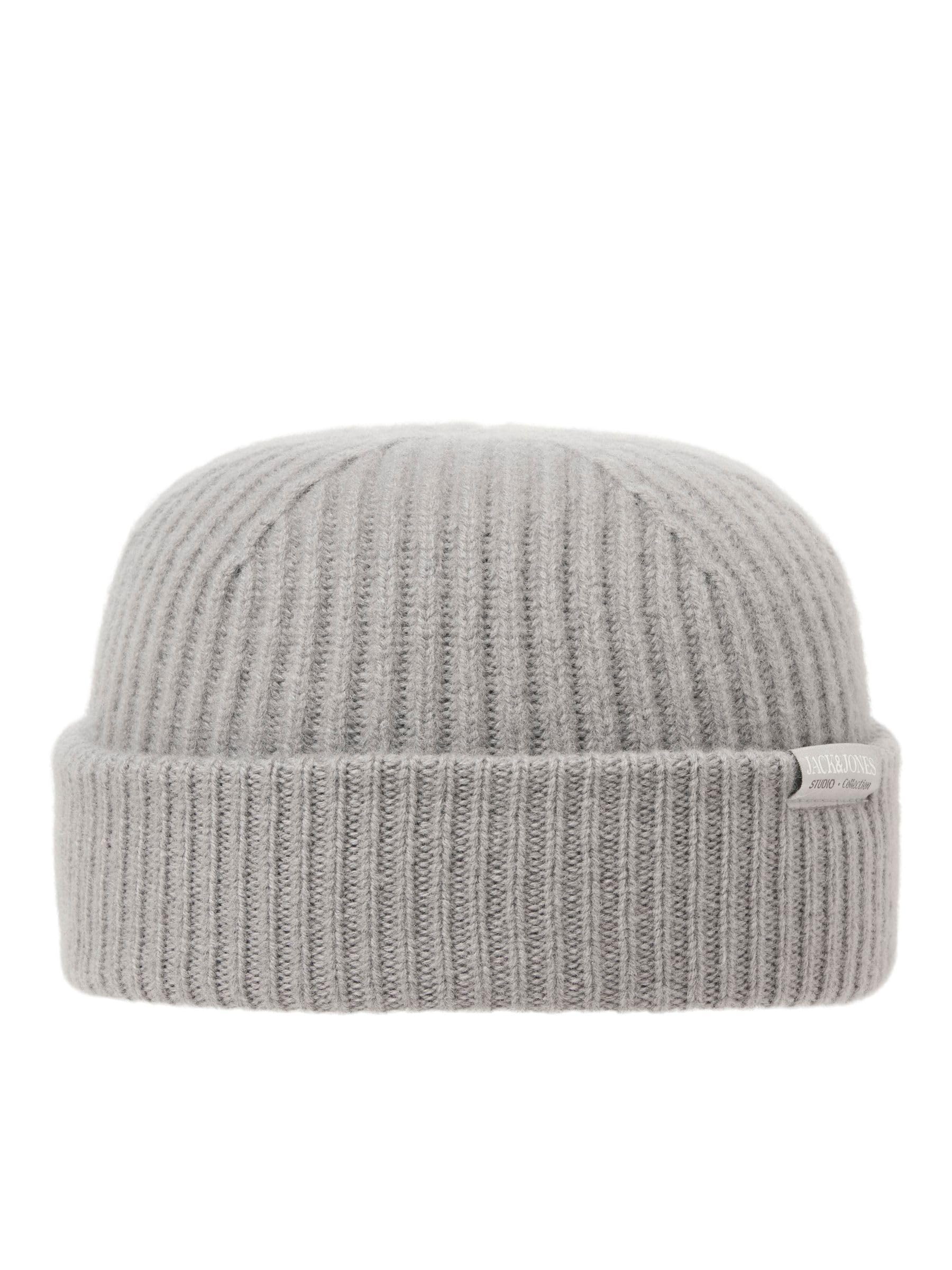 JACK & JONES Men's Jacprem Wool Beanie Noos, Ultimate Grey, One Size