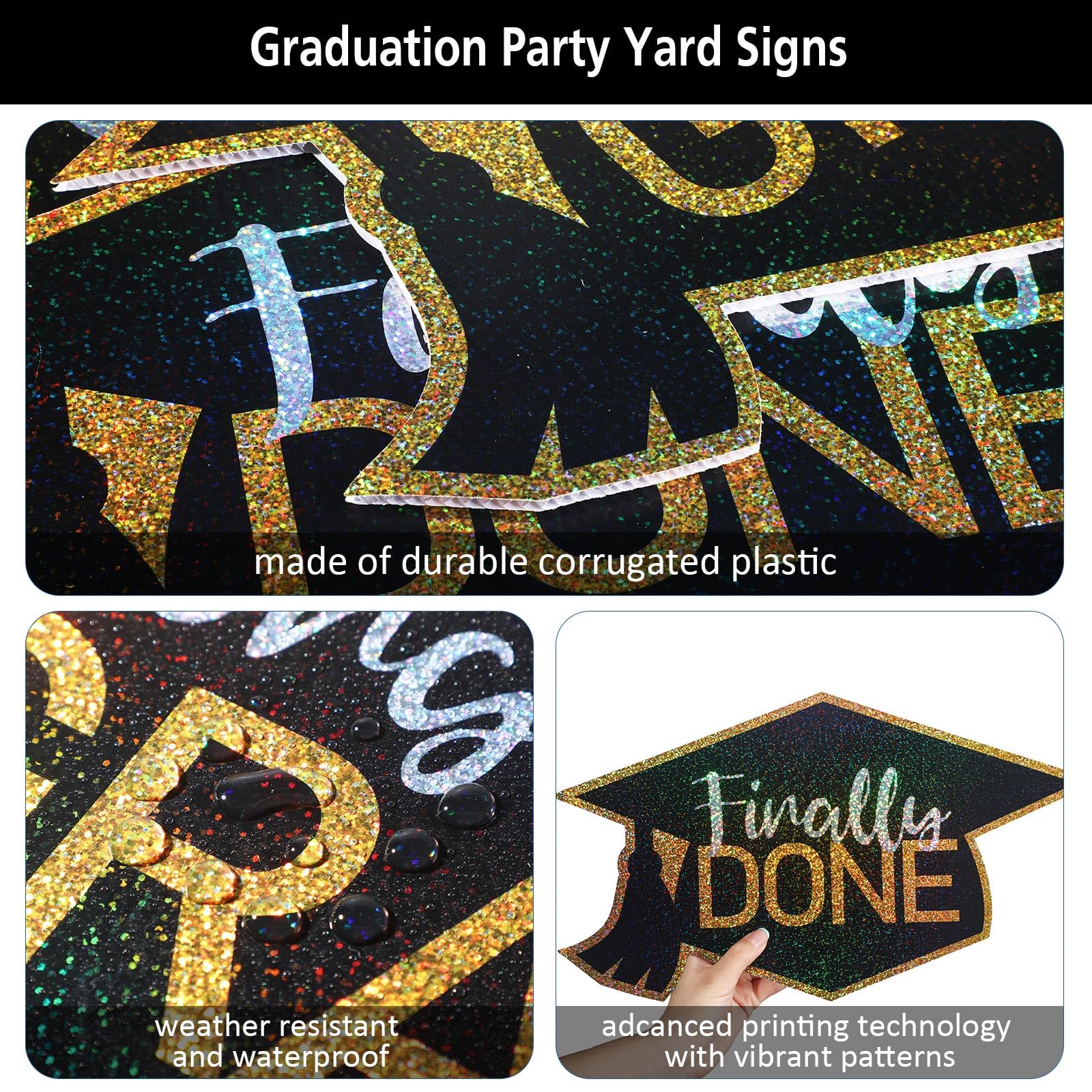 Snapklik.com : Tatuo 11 Pcs Graduation Yard Sign Decorations Congrats ...