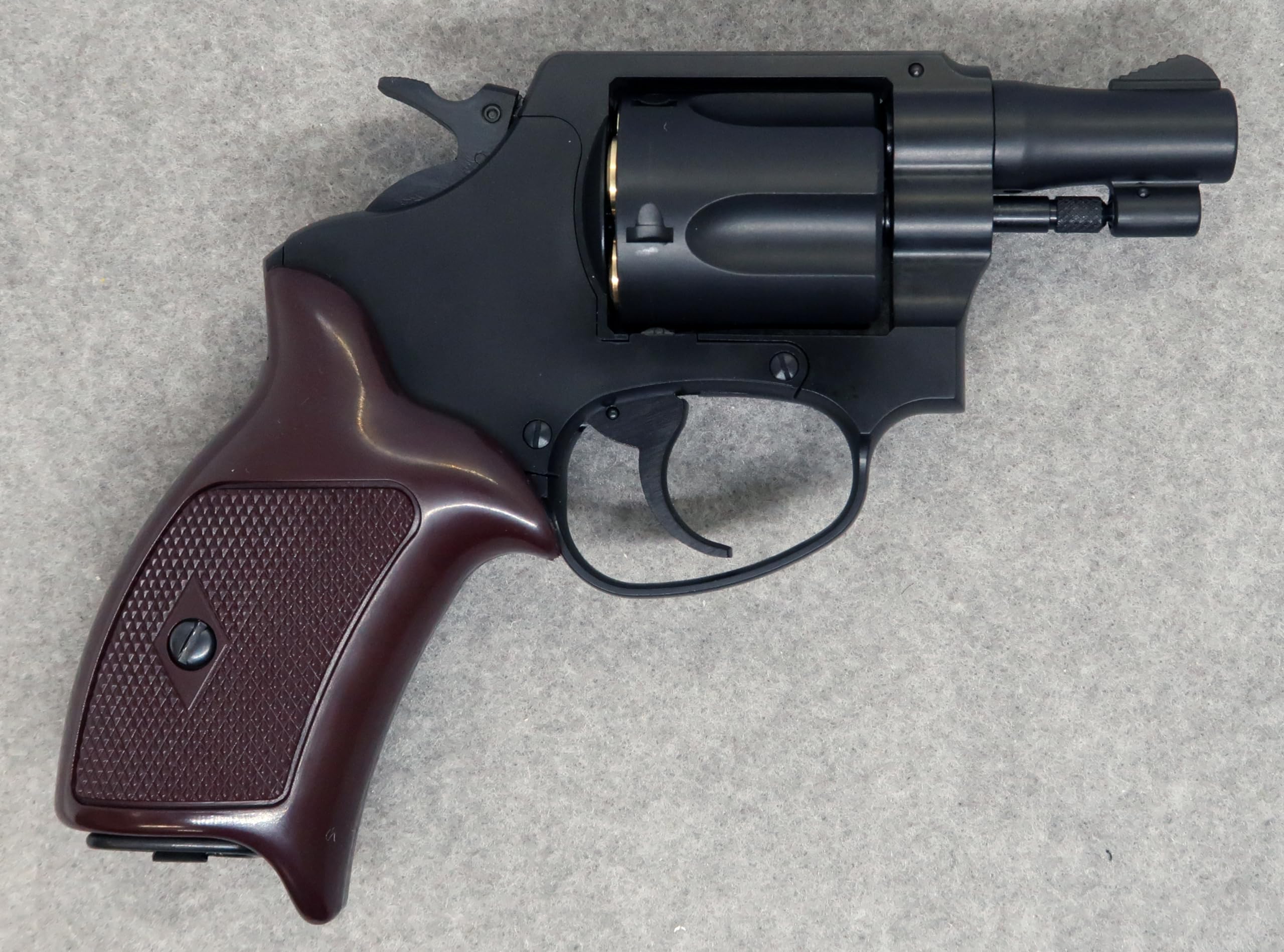 Amazon | マルシン ポリスリボルバー 51ミリ銃身 マットブラックABS 