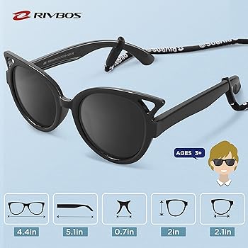 RIVBOS Kids Sunglasses Polarized Rubber UV400 Dominican Republic
