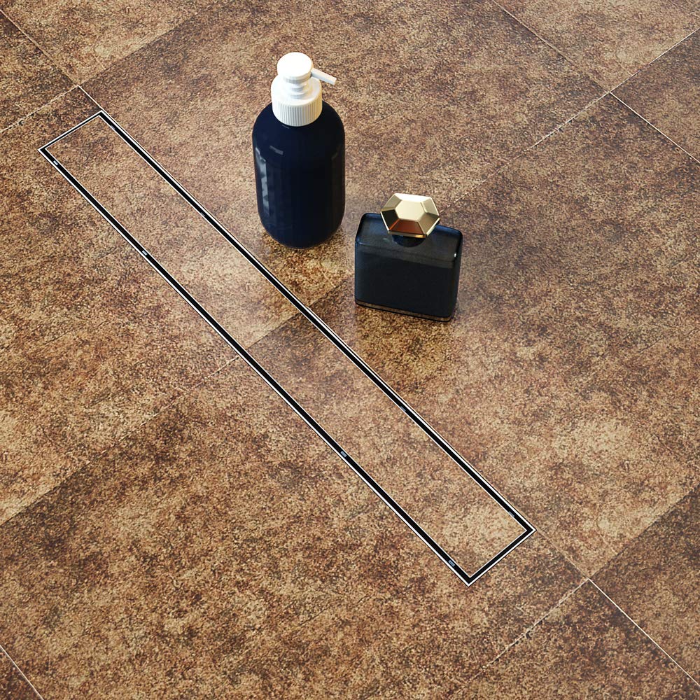 Buy USHOWER 24Inch Tile Insert Grate Linear Shower Drain, 304