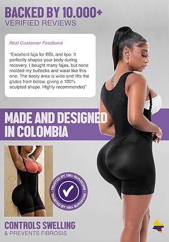 Miniatura 6 de Snatched Body Body moldeador con control de abdomen Faja Etapa 2 Pierna Corta Fajas Colombianas para Post-Op BBL