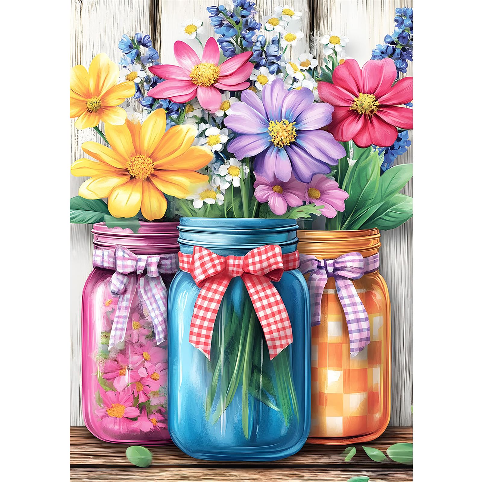 Kit Peinture Diamant MXJSUA - Fleur Coquelicots - 30x40cm - 5D Strass - Loisir Créatif Adulte