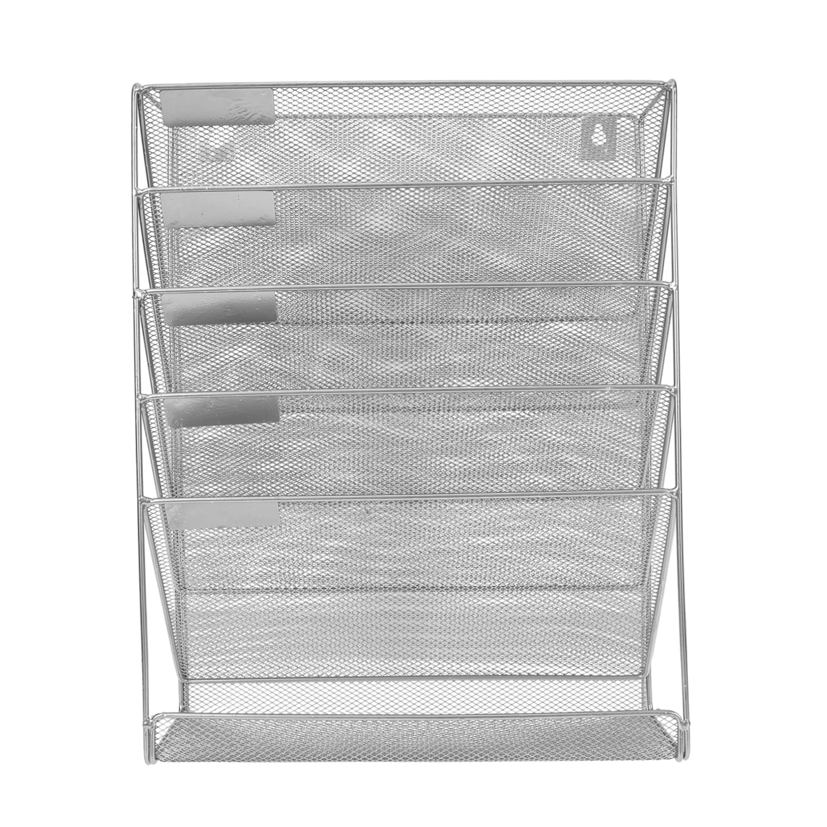 Angoily Wall Mounted File Organizer Multi Layer Mesh Design Document Holder for Office Storage Easy Installation Space Saving for Clean and Organized Workspaces