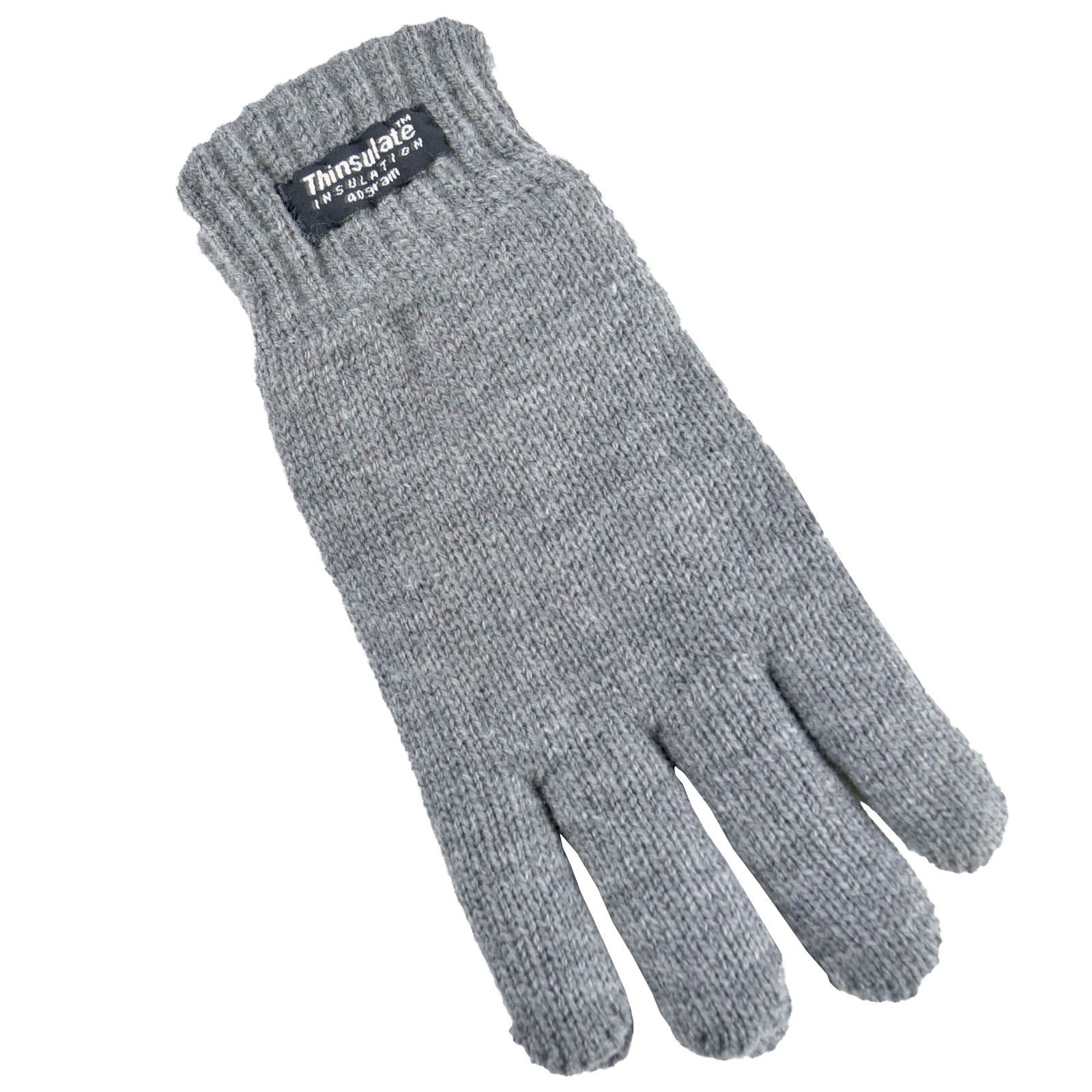 Undercover Boys Grey Thinsulate Childrens 3M Knitted Heavy Quality Gloves Gl064a 6-7