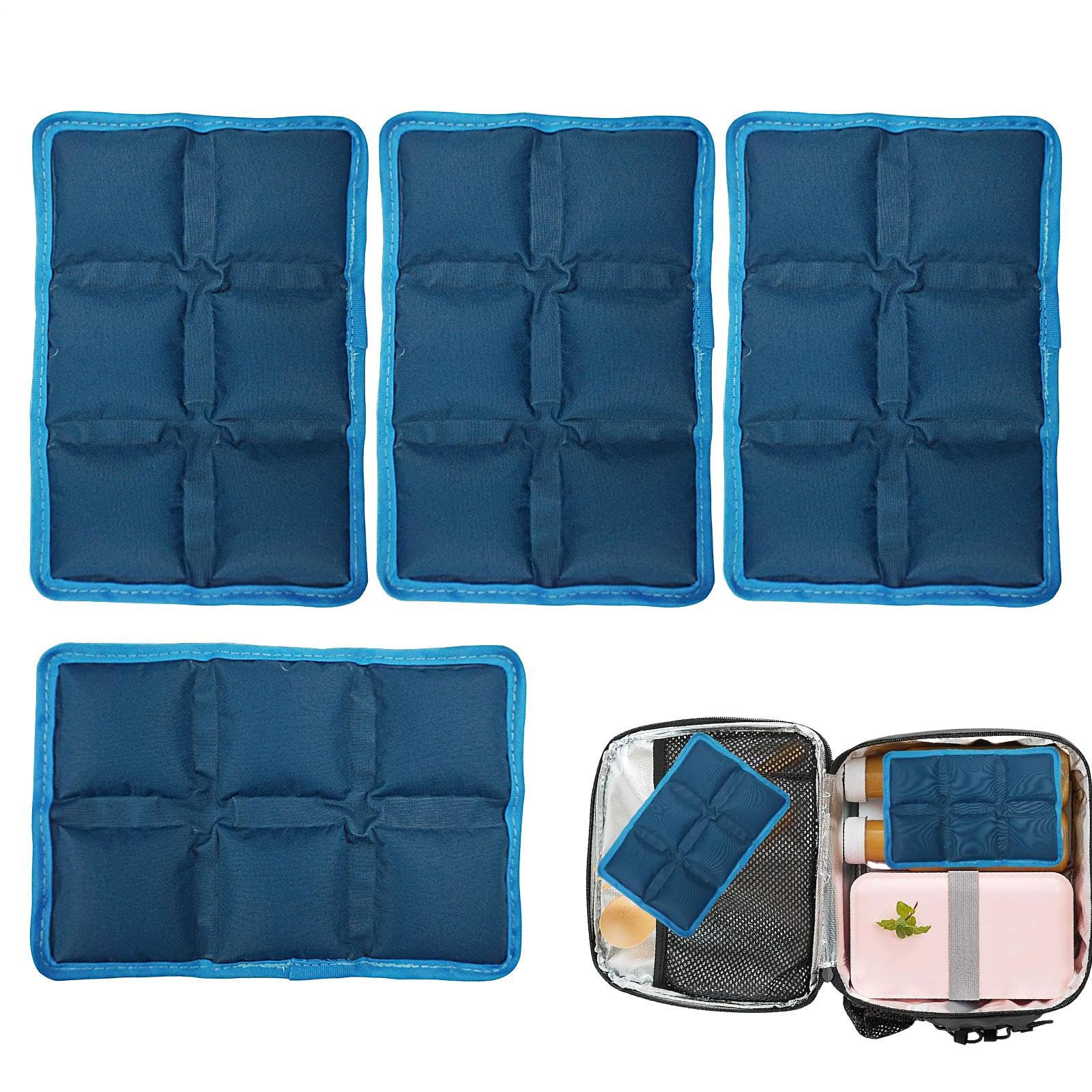 Lunch Box Ice Packs Kids Slim - Leakproof Cold Gel Bag Small | Ice Packs Cooler | Leakproof Gel Coolers | Compact, Washable Cold Paacks for Picnic, Camping, Hiking, Work, and Beach Use